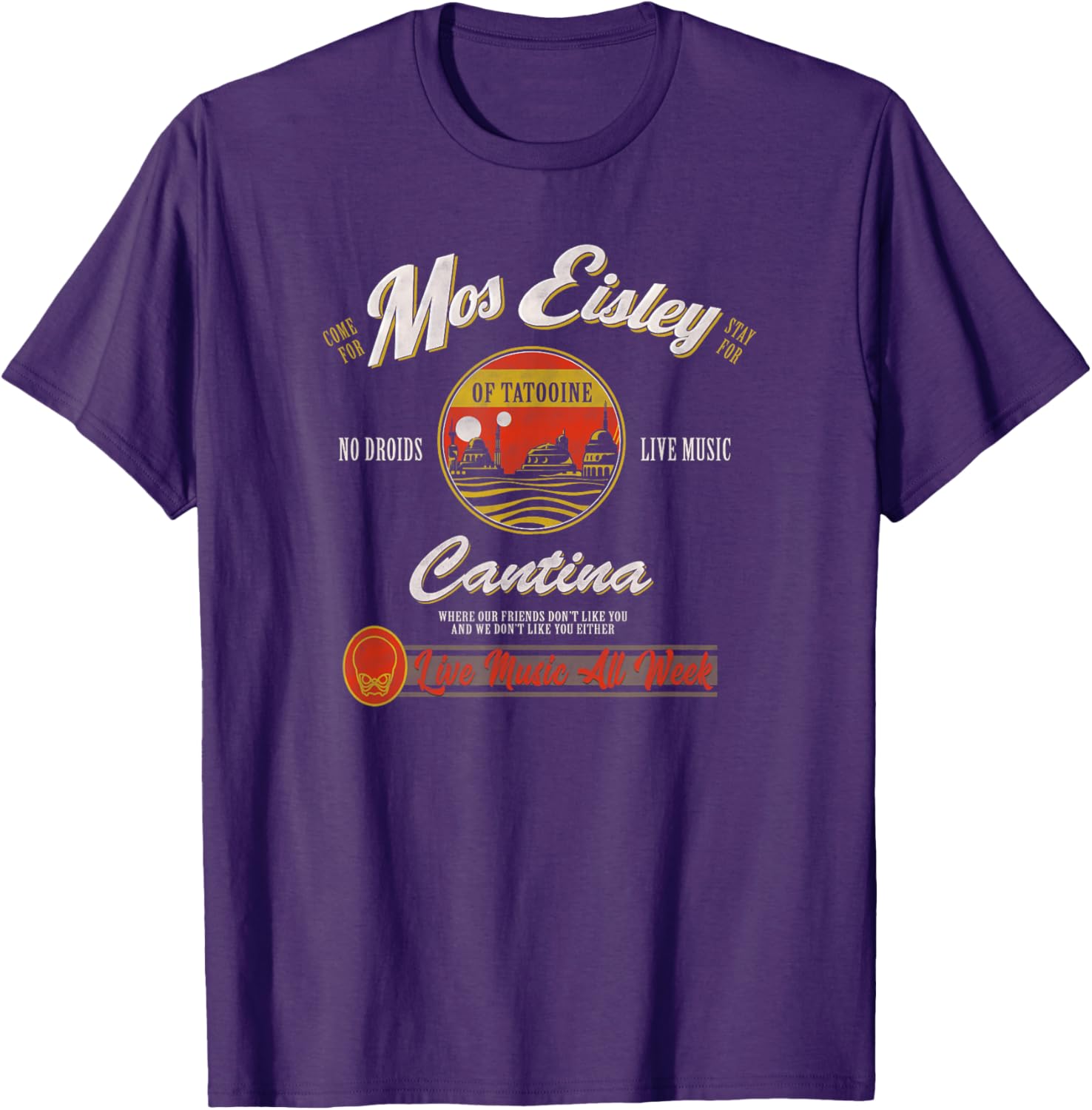 Star Wars Mos Eisley Cantina Live Music T-Shirt for Fans and Collectors - 8