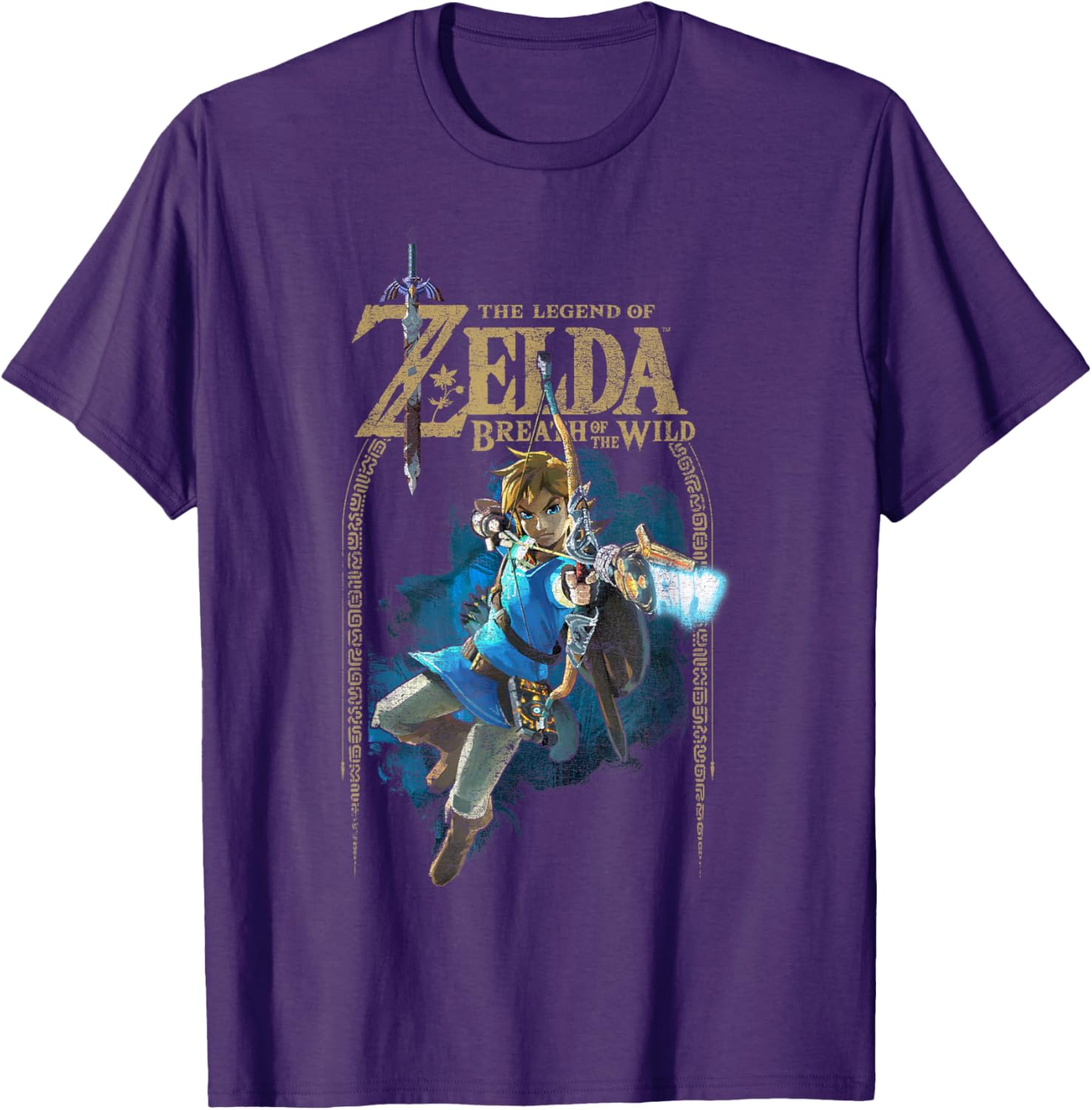 Zelda Breath of the Wild Link Arch Shot Graphic T-Shirt for Gamers - 1