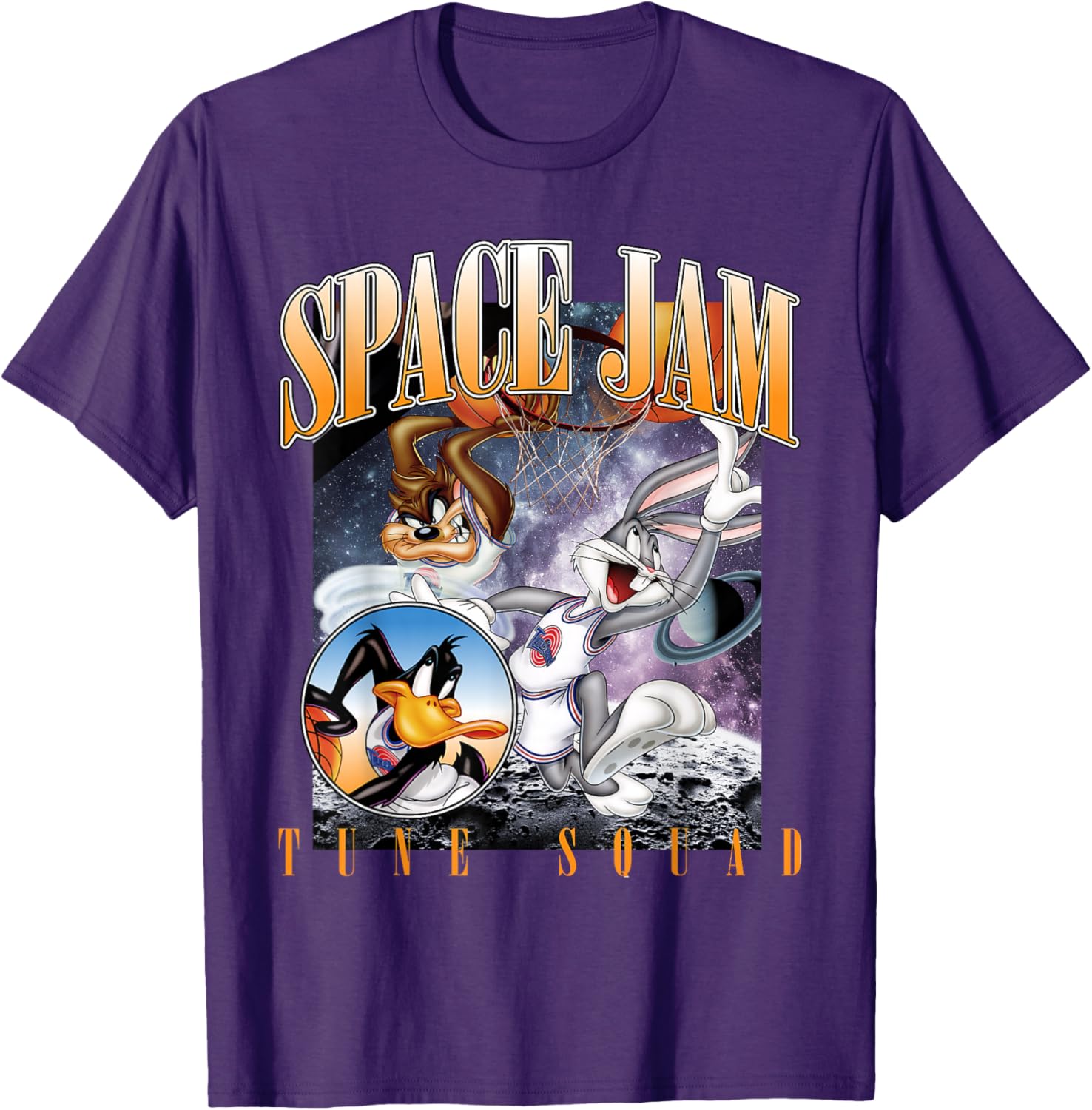 Vintage Space Jam Tune Squad T-Shirt for Fans of Classic Basketball Style - 2