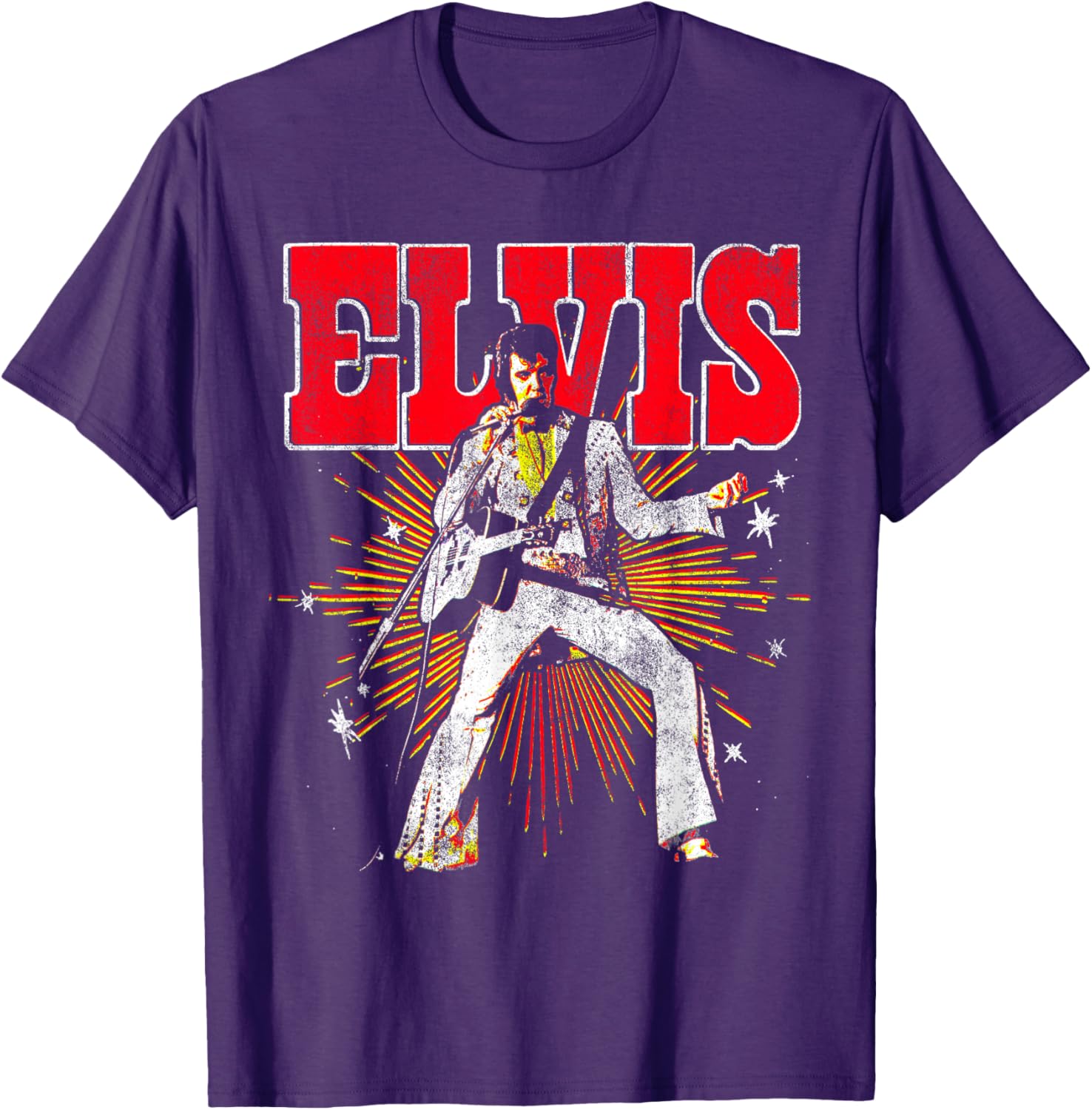 Elvis Presley Retro Short Sleeve T-Shirt for Fans and Collectors - 12