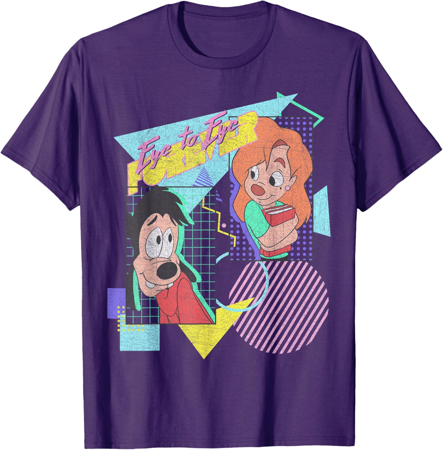 Disney A Goofy Movie Max and Roxanne Eye to Eye Forever T-Shirt for Fans - 14