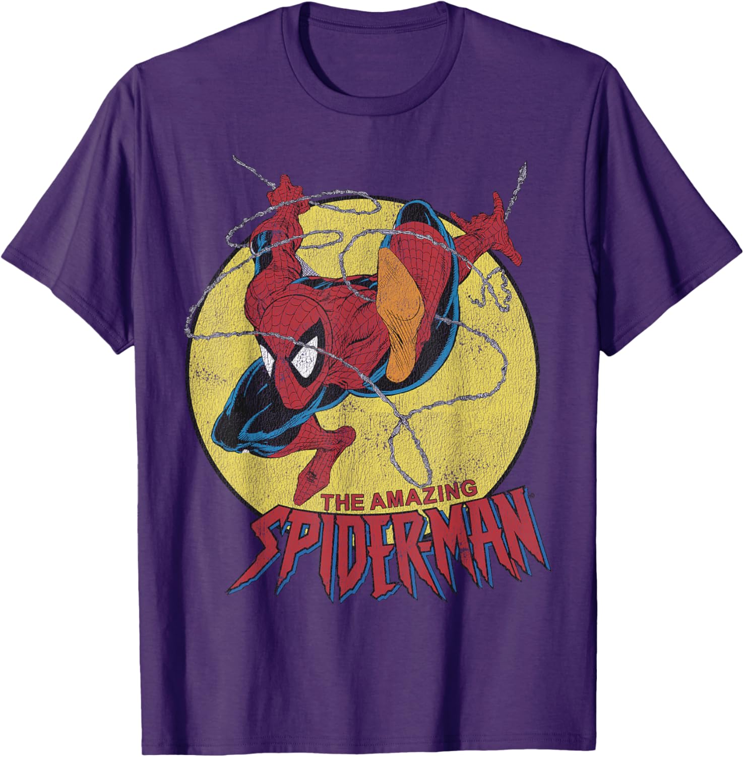 Vintage Spider-Man Jump Logo T-Shirt for Marvel Fans - Stylish Apparel - 7