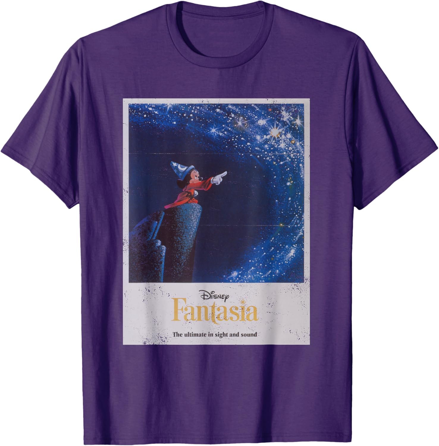 Disney Mickey Mouse Fantasia Retro Poster T-Shirt for Fans and Collectors - 1