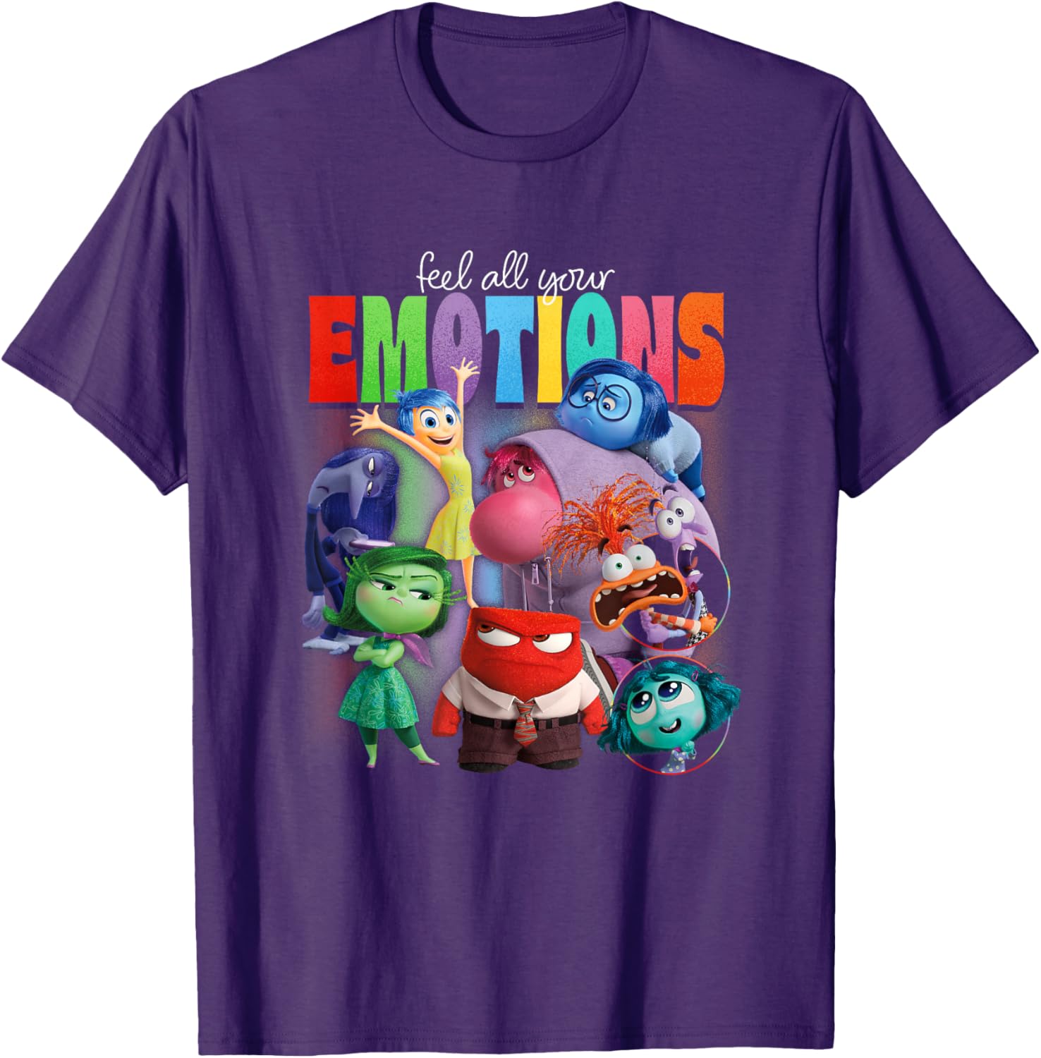 Disney Pixar Inside Out 2 Feel All Your Emotions Vintage T-Shirt - 10