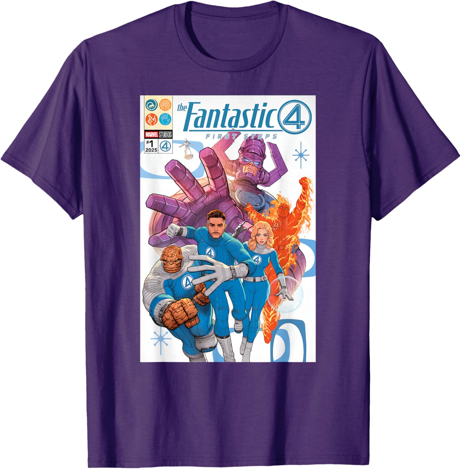 Marvel Fantastic Four Comic Book Cover Art T-Shirt for Fans and Collectors - 7