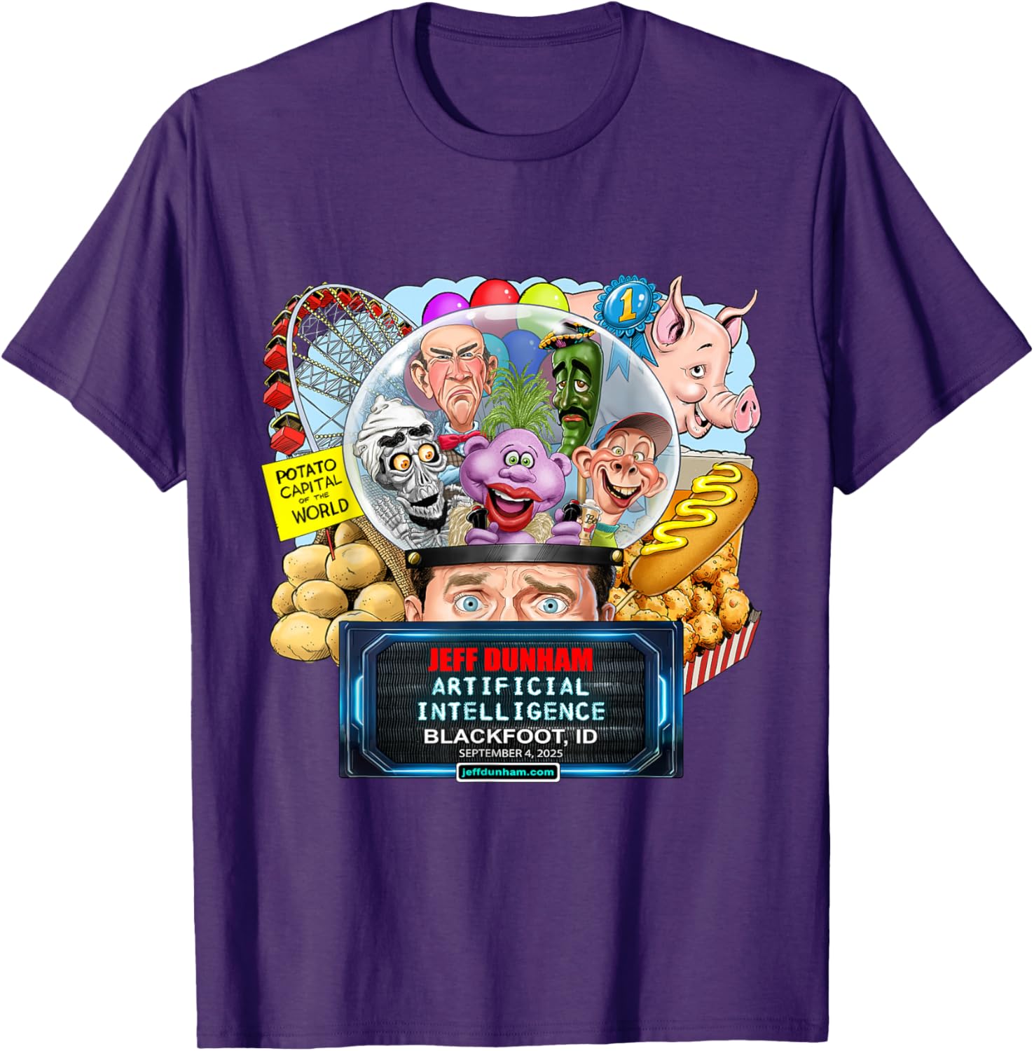 Jeff Dunham Blackfoot ID T-Shirt 2025 Fun Comedy Apparel for Fans - 8