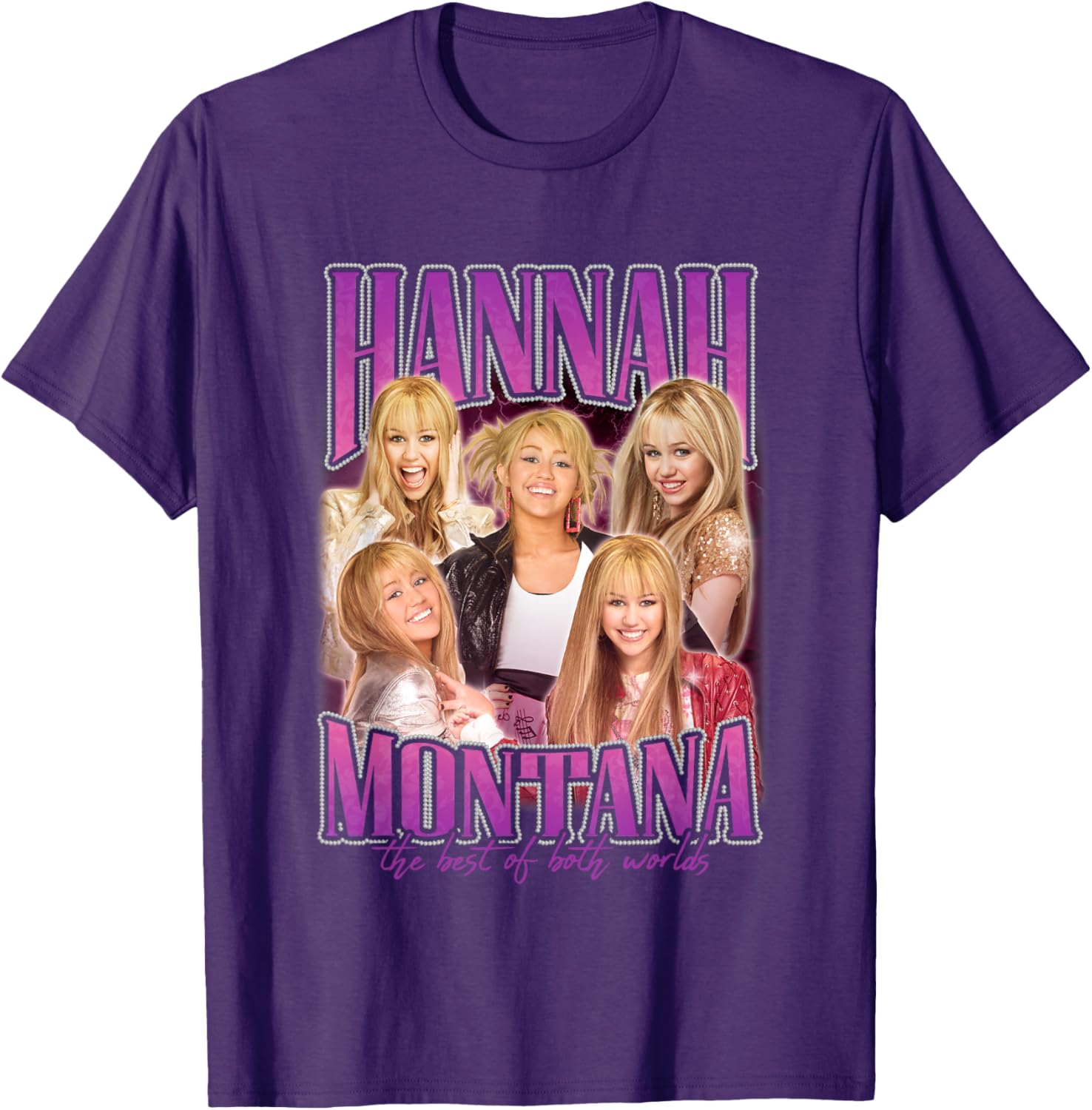 Disney Hannah Montana Popstar Collage T-Shirt for Fans of All Ages - 3