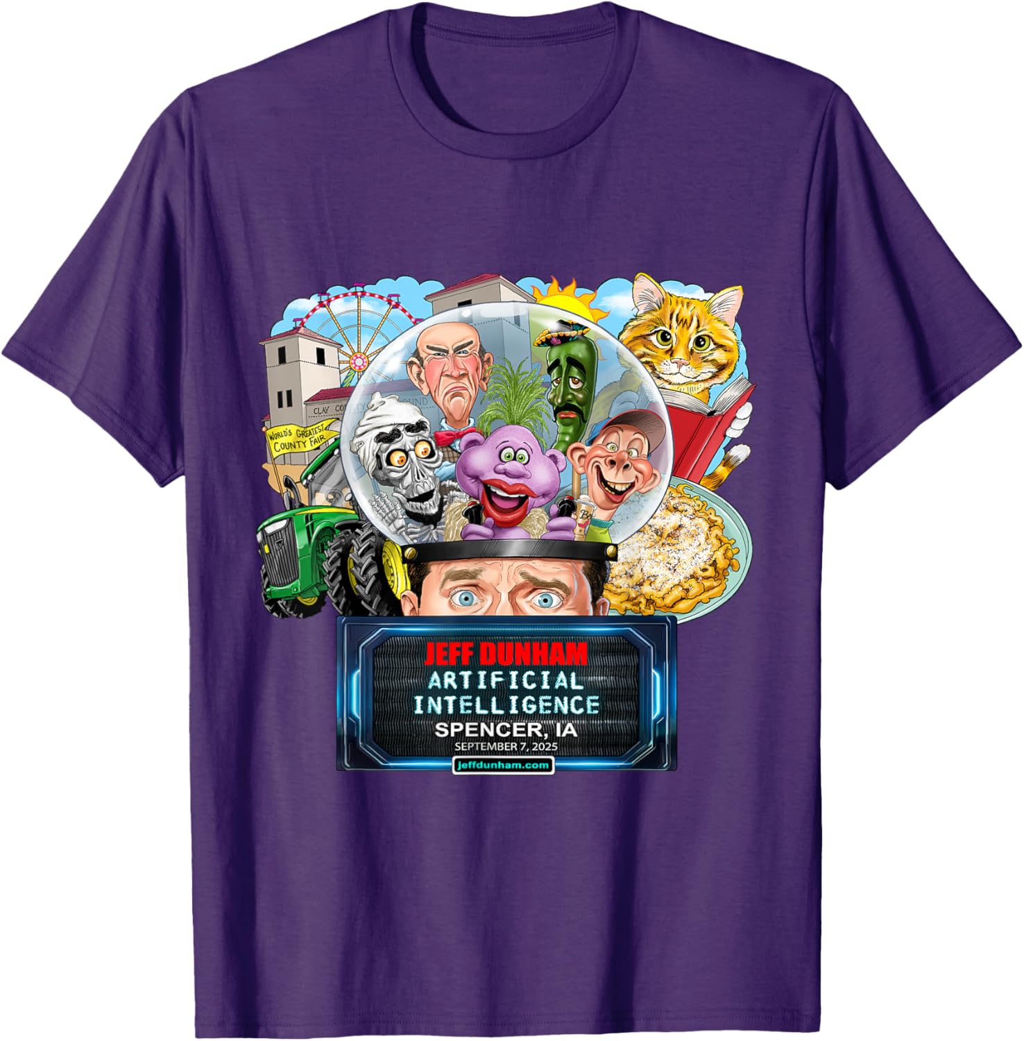 Jeff Dunham Spencer IA 2025 T-Shirt Fun Comedy Apparel for Fans - 9