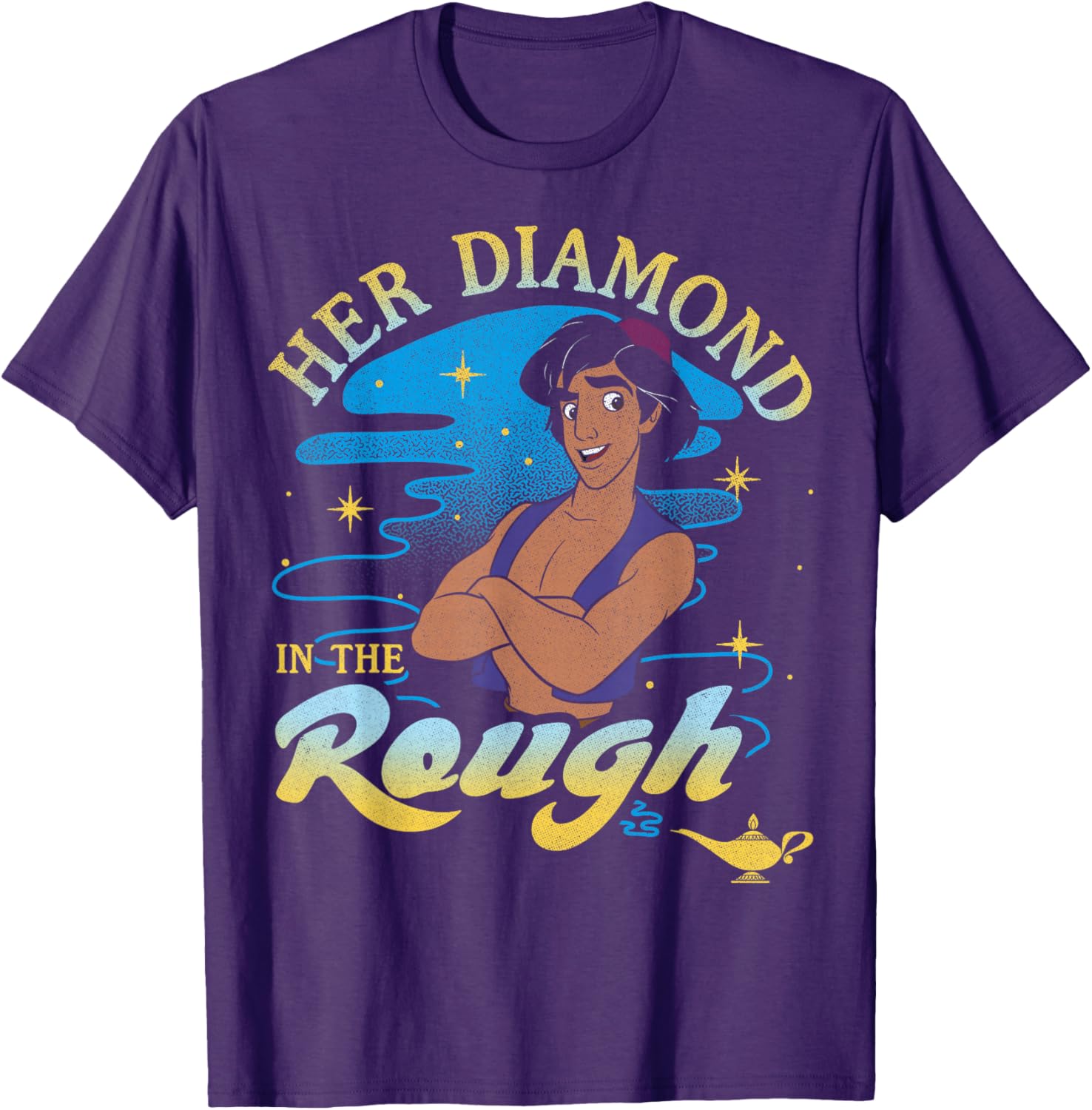 Disney Aladdin Diamond In The Rough Portrait T-Shirt for Fans - 3
