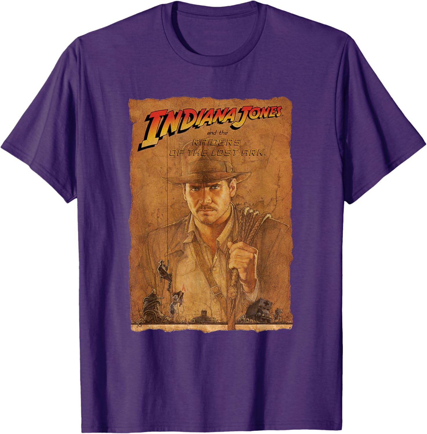 Indiana Jones Raiders of the Lost Ark Poster Art T-Shirt for Fans - 10