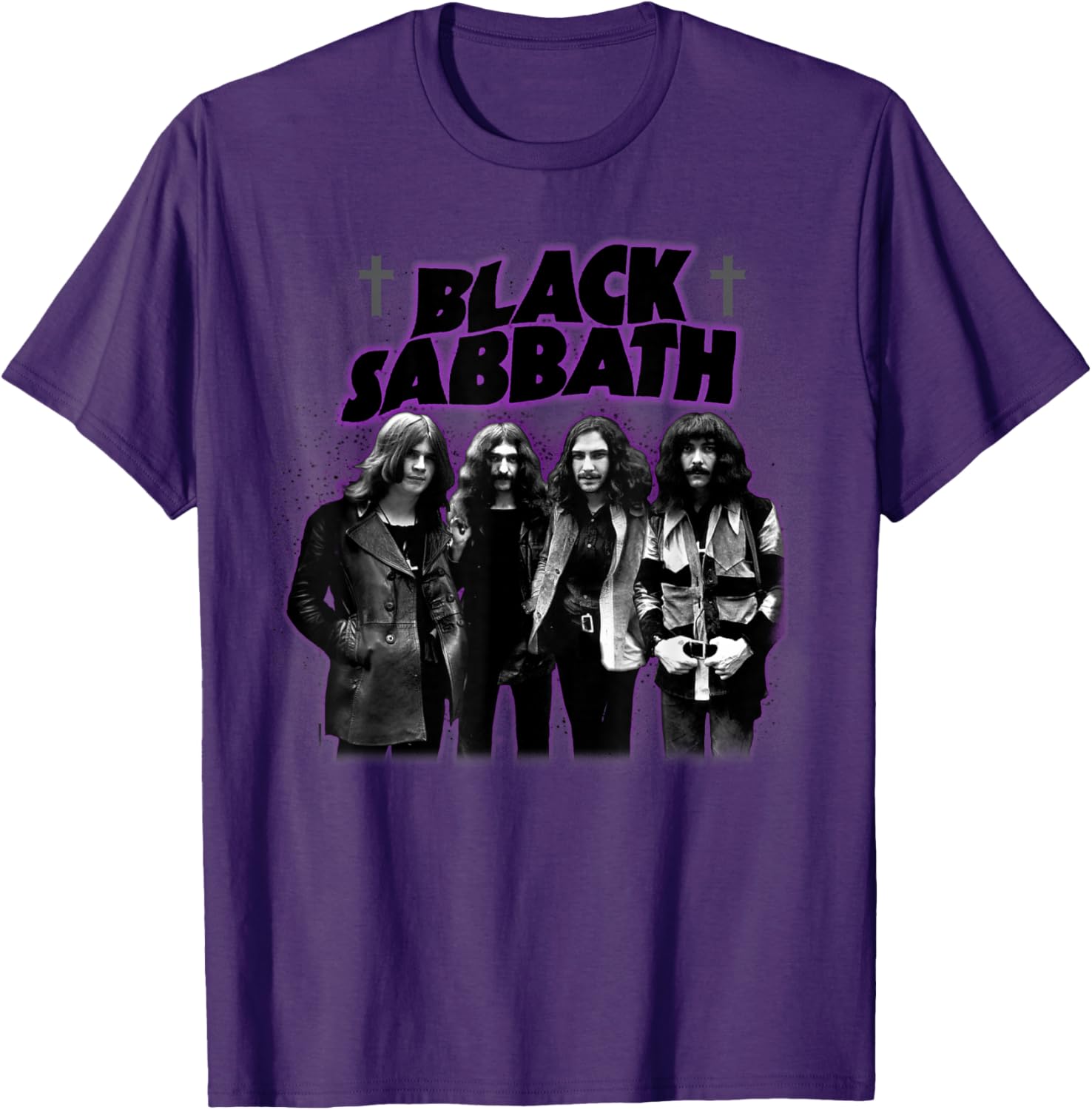 Black Sabbath Cross Glow T-Shirt for Music Fans - Stylish & Comfortable - 4