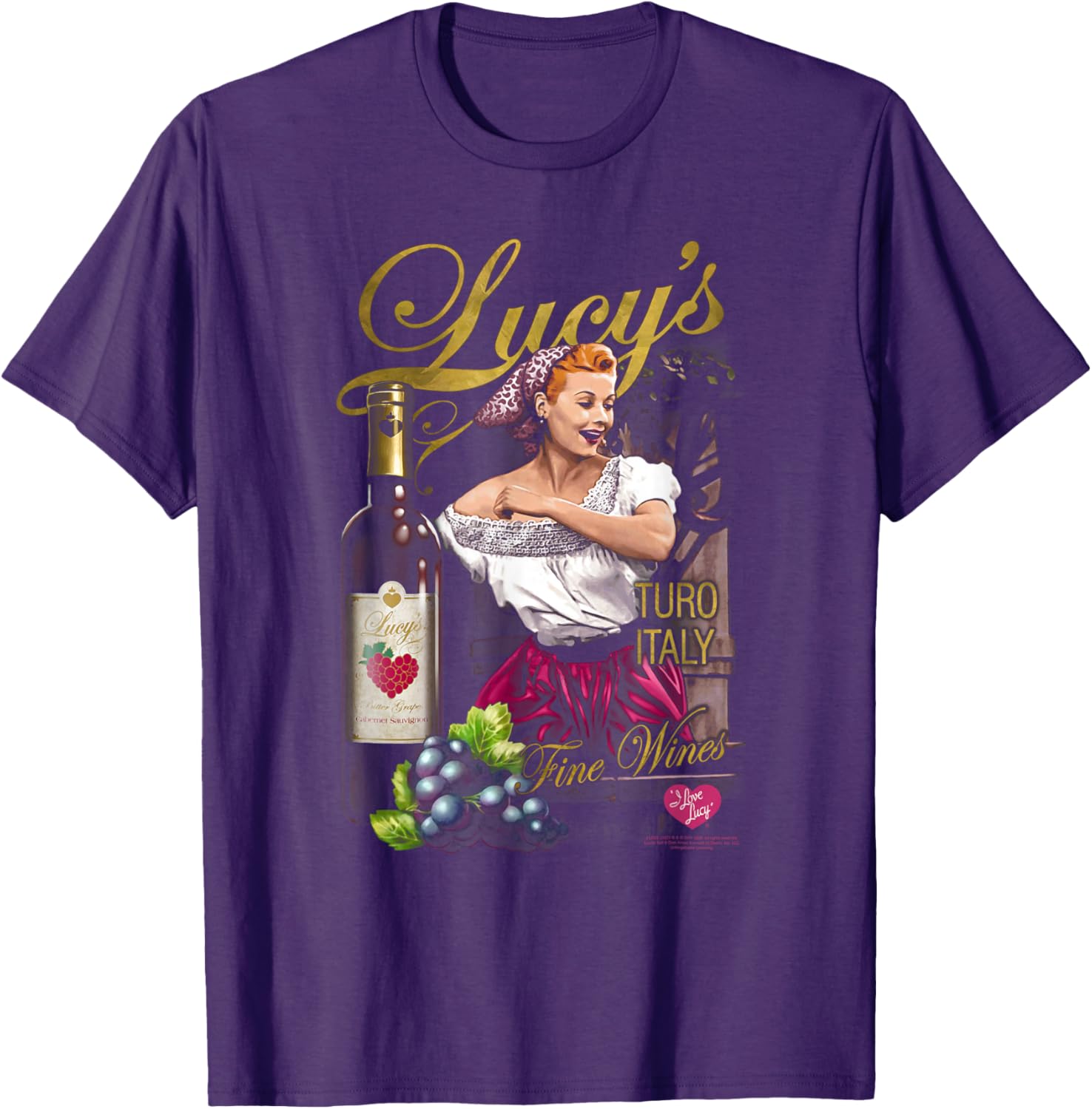 I Love Lucy Bitter Grapes T-Shirt - Vintage TV Comedy Apparel for Fans - 5