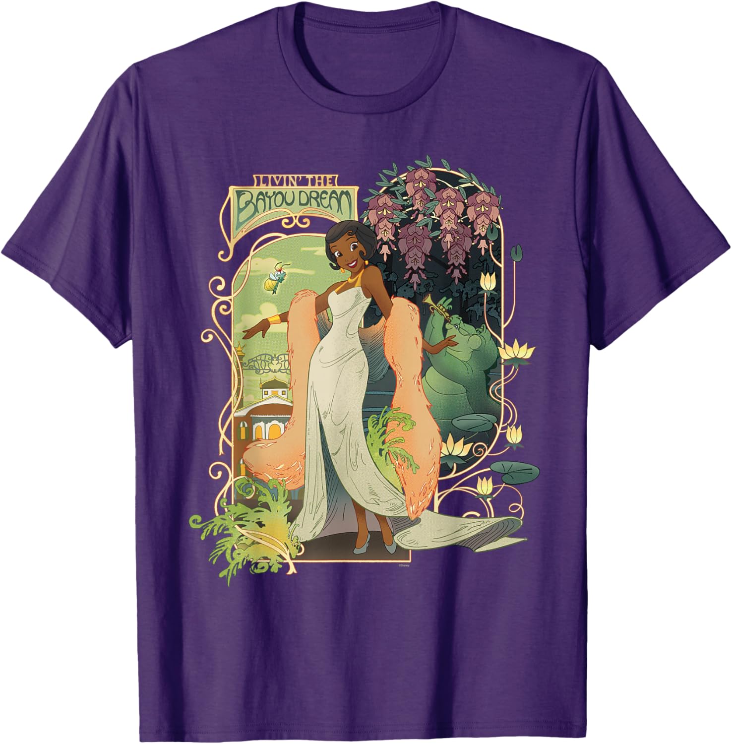 Disney Princess Tiana Livin' the Bayou Dream T-Shirt for Kids and Adults - 1