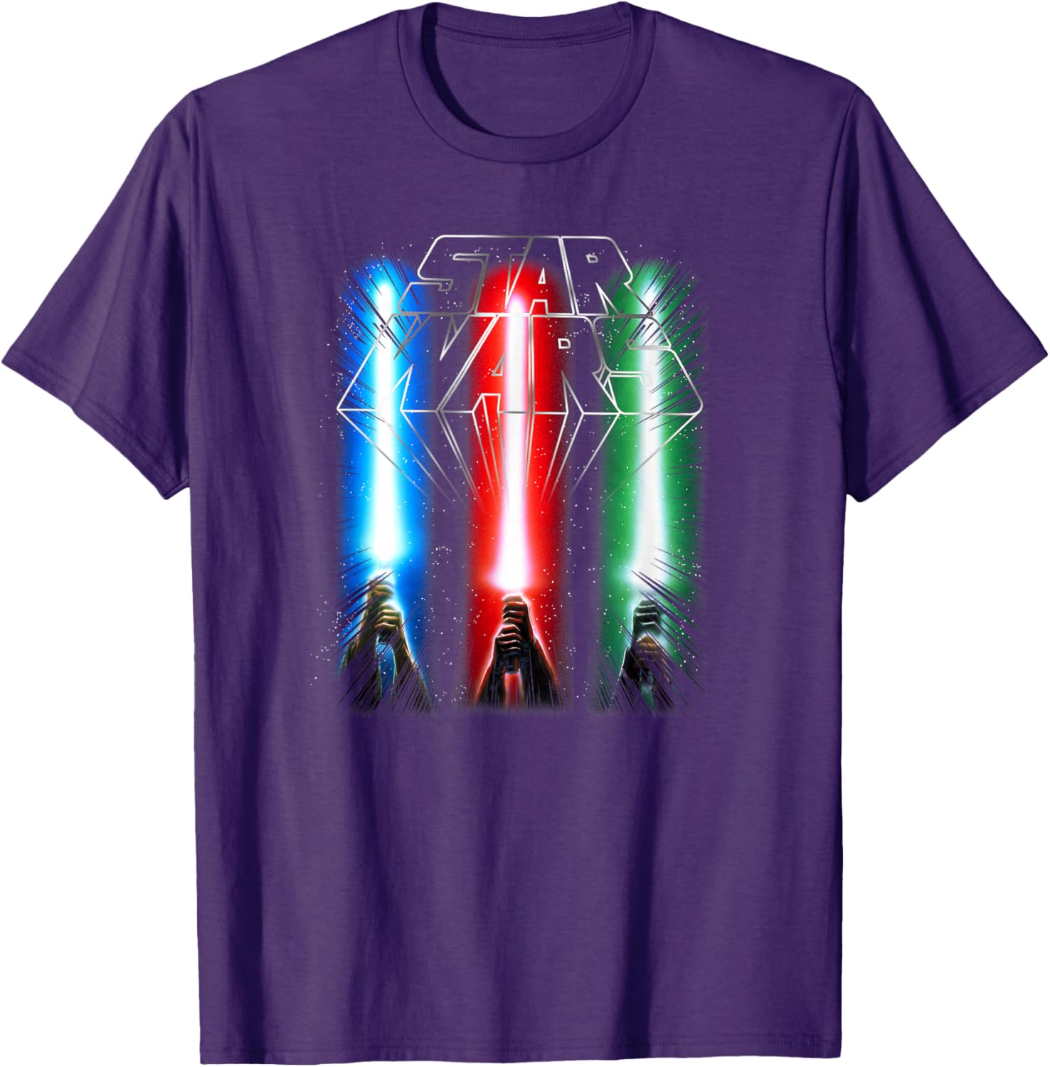 Star Wars Jedi Force Logo T-Shirt with Epic Lightsabers Design - 1