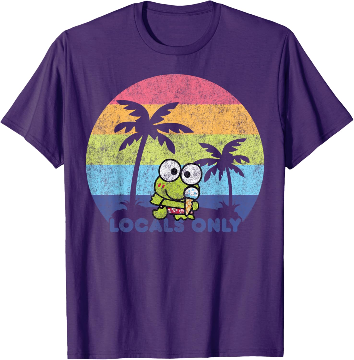 Keroppi Locals Only T-Shirt Fun Graphic Tee for Fashionable Fans - 2