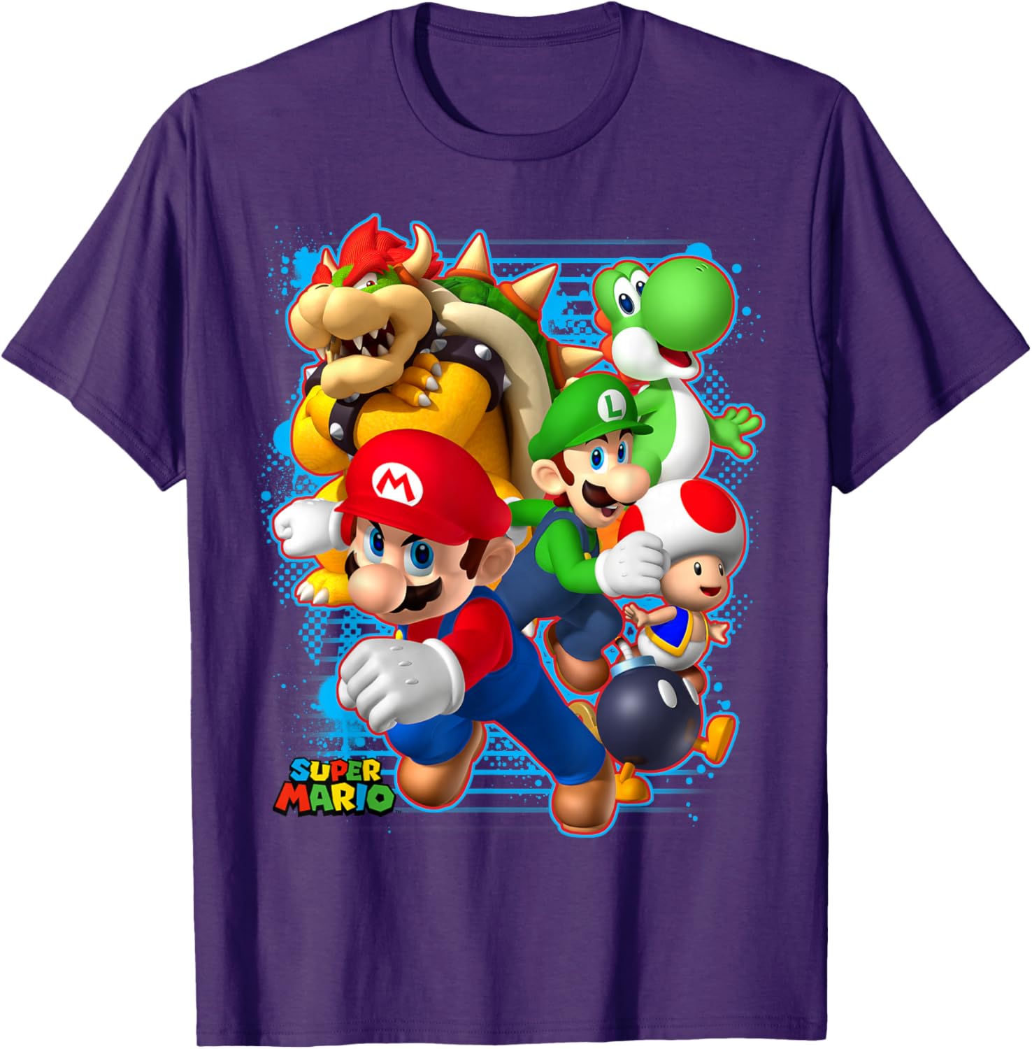 Nintendo Super Mario Luigi Bowser Spray Paint T-Shirt for Gamers - 12