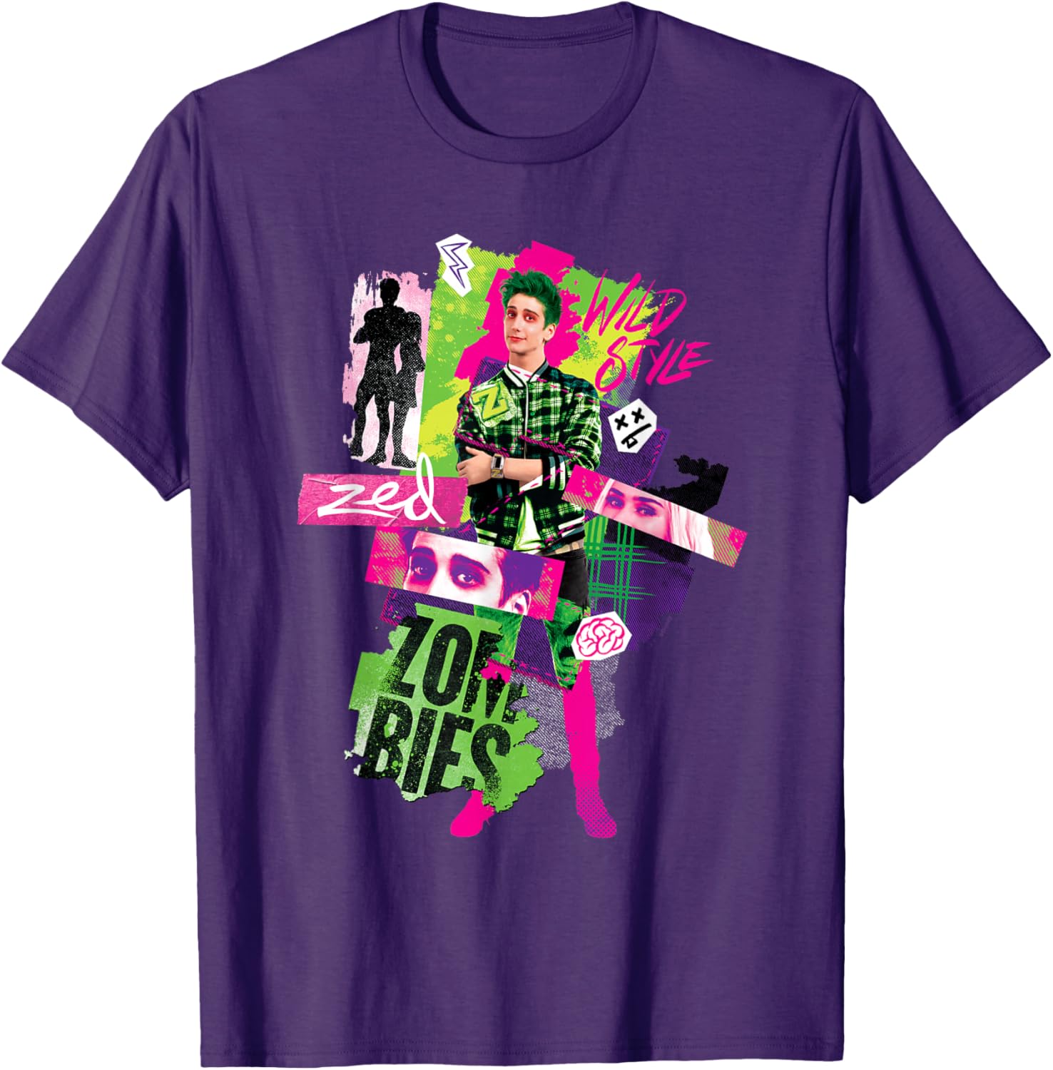 Disney Zombies 3 Zed Wild Style T-Shirt Perfect for Young Fans - 22