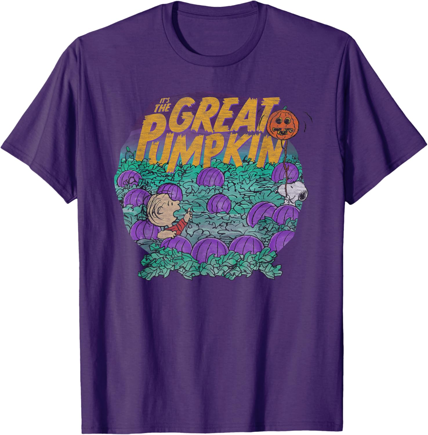 Peanuts Halloween Linus and Snoopy Great Pumpkin T-Shirt for All Ages - 14
