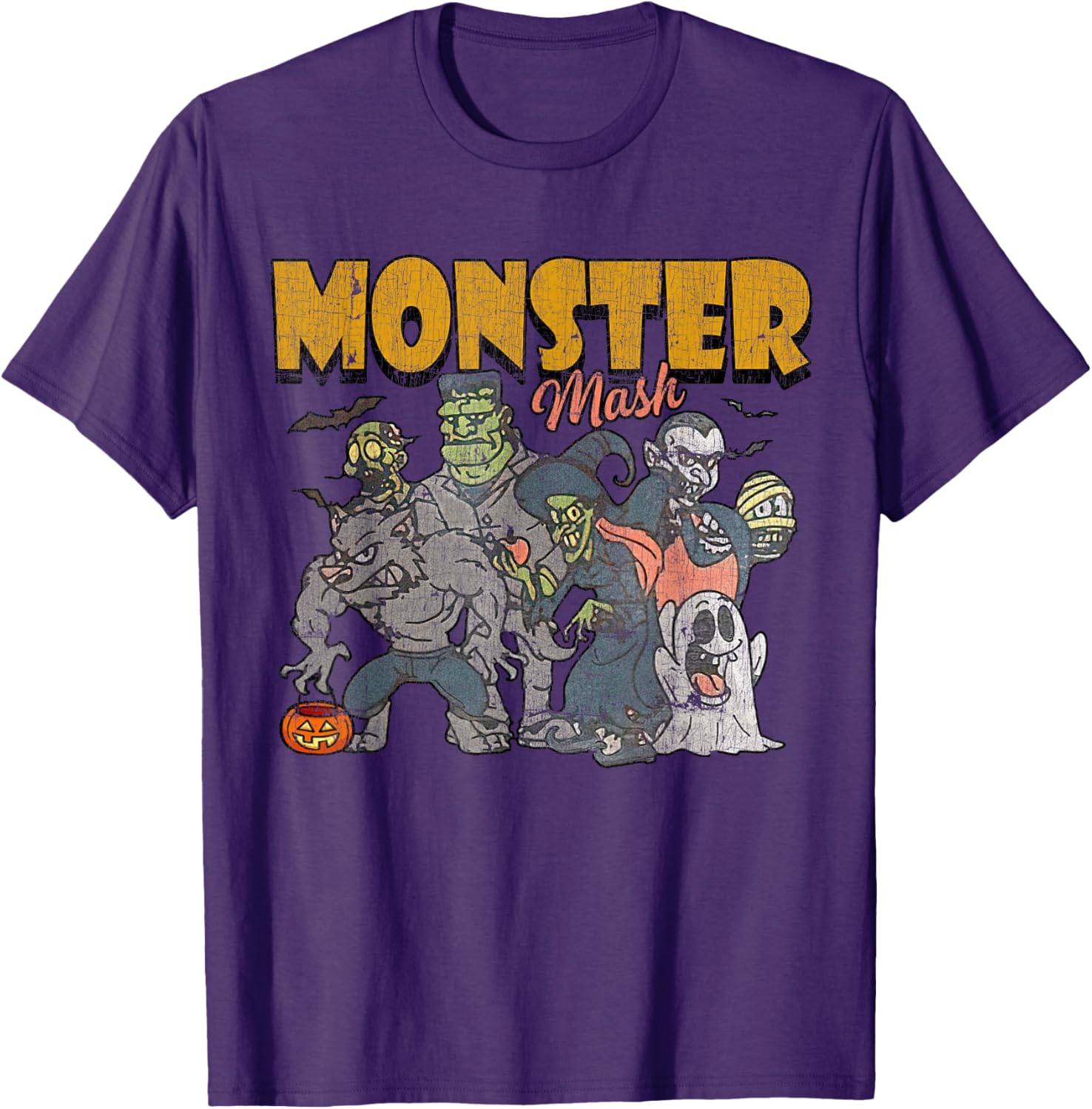 Funny Vintage Ghost Halloween T-Shirt - Monster Mash Design for Spooky Fun - 23
