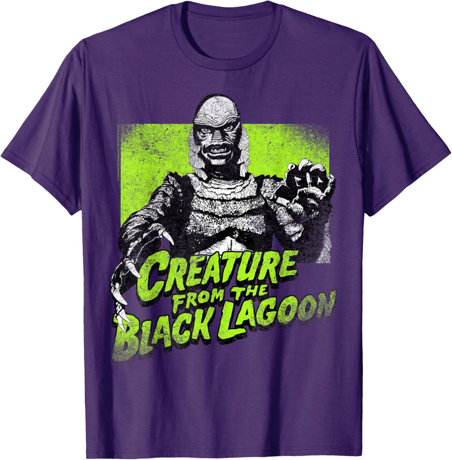 Universal Monsters Creature From The Black Lagoon Green T-Shirt for Fans - 2