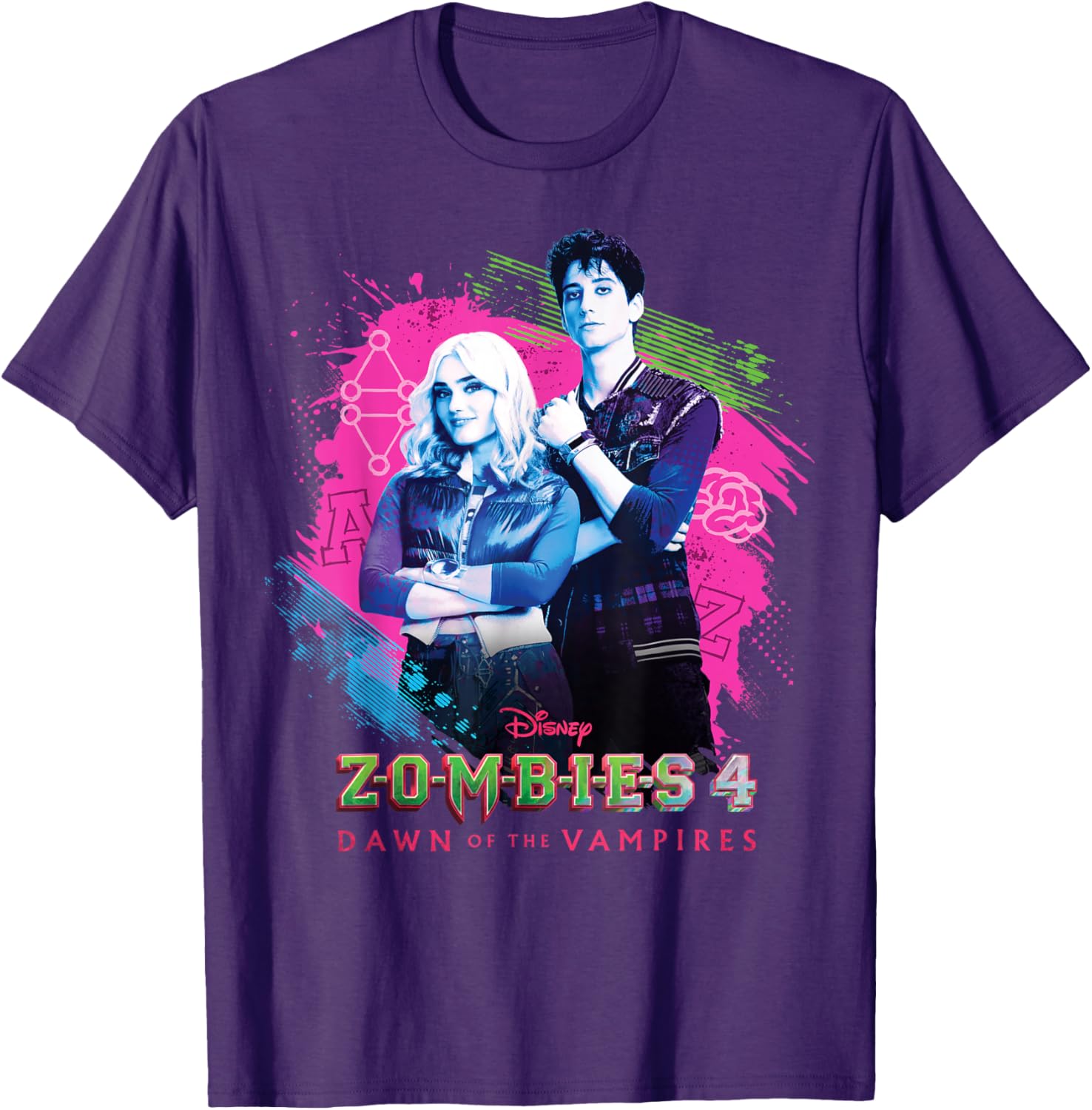 Disney Zombies 4 T-Shirt featuring Zed and Addison for fans - 8