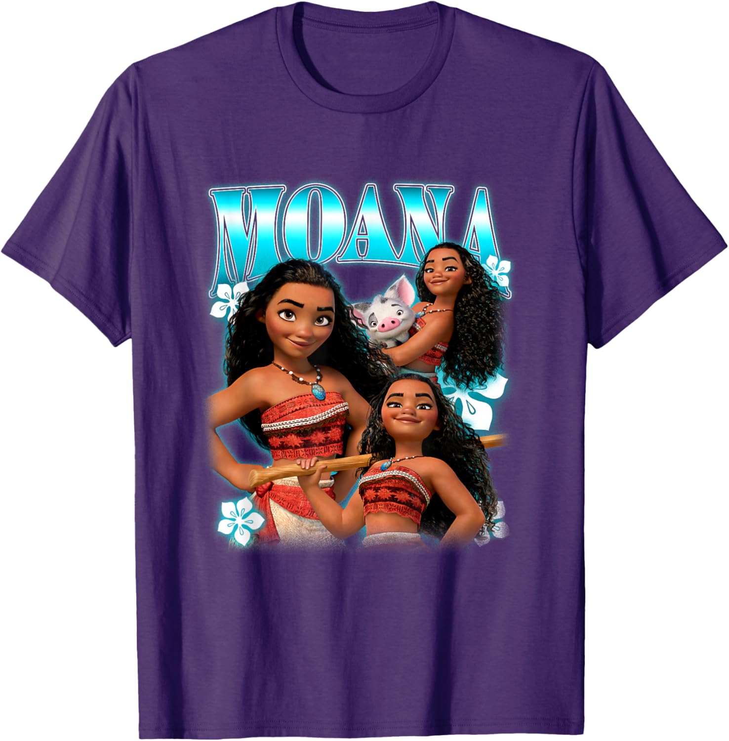 Disney Moana Pua and Moana Collage T-Shirt for Kids and Fans - 10
