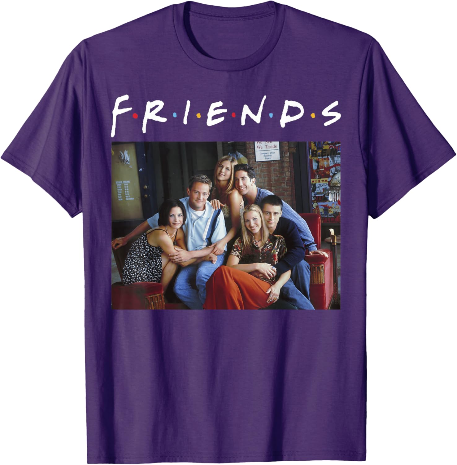 Friends Classic Logo Group Portrait T-Shirt for Fans and Fashionistas - 3