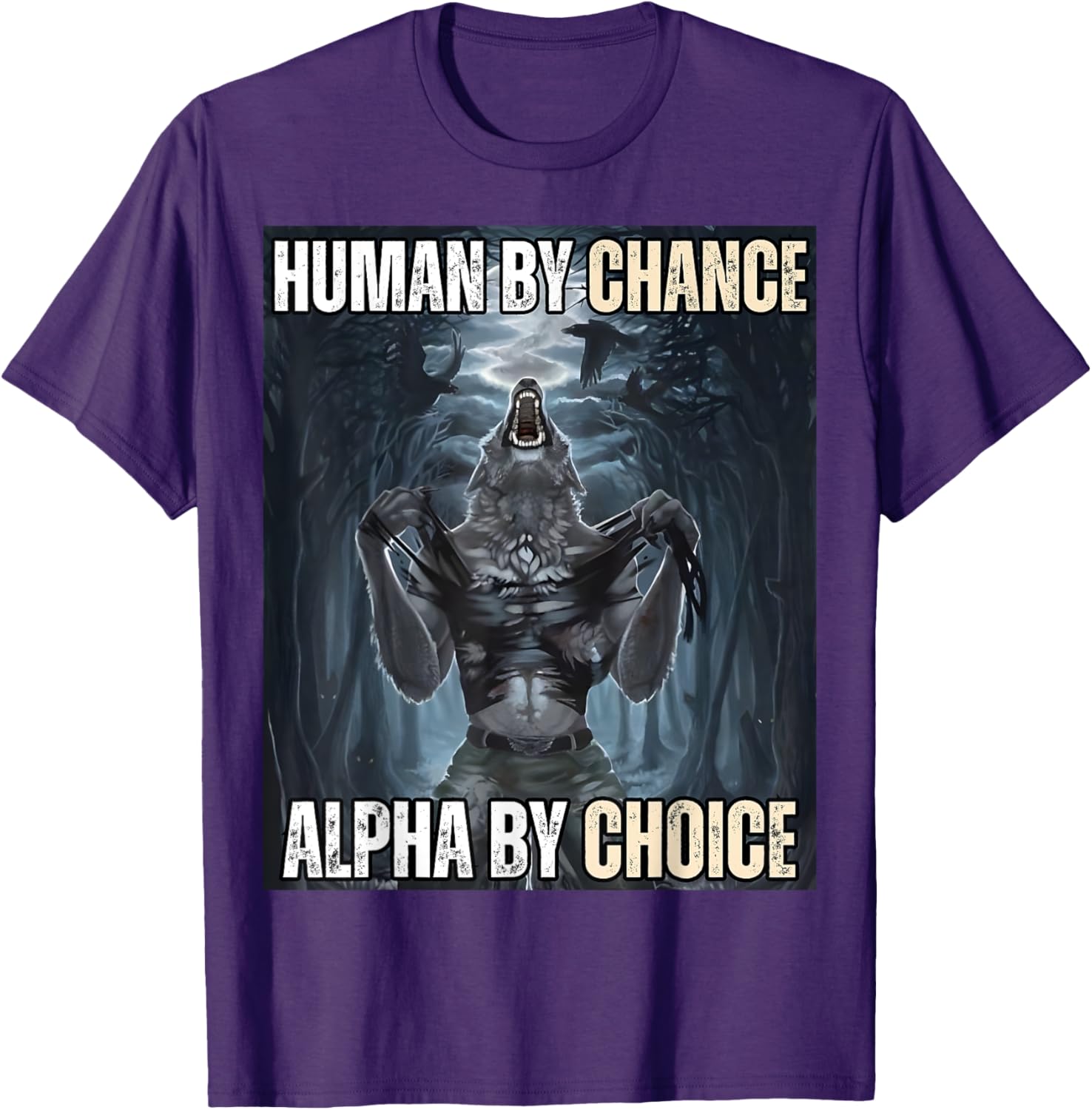 Funny Alpha Wolf Meme T-Shirt for Cool and Unique Style Fans - 9