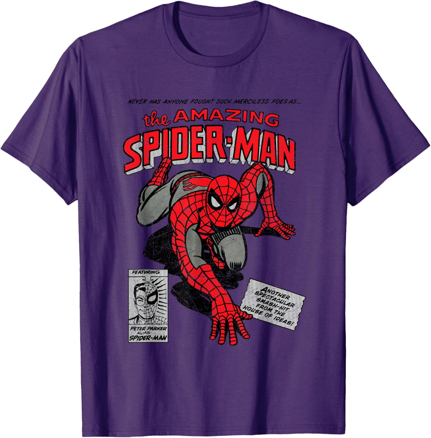 Marvel Spider-Man Retro Comic T-Shirt for Comic Book Fans - 2