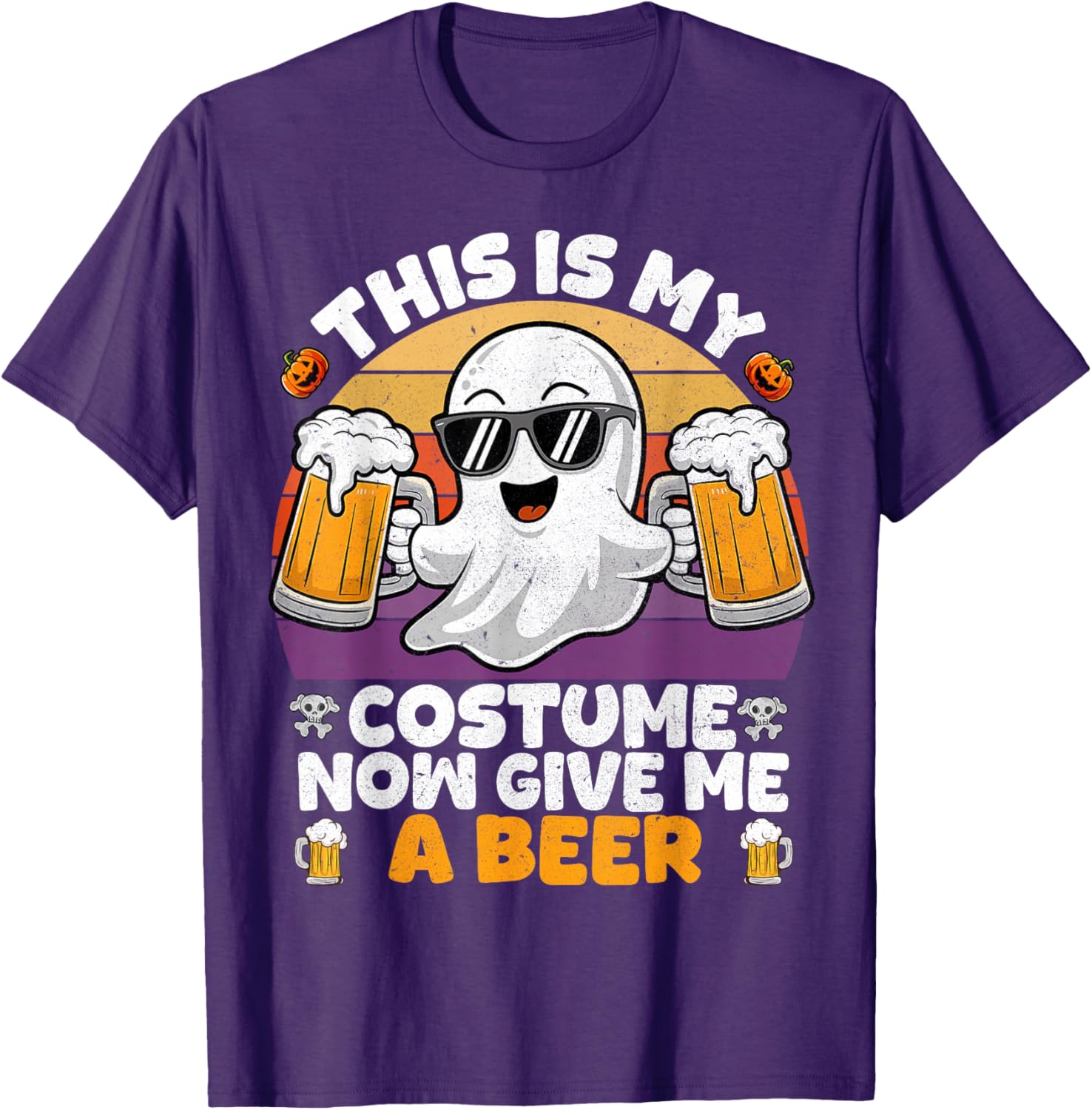 Funny Vintage Boo Halloween Costume T-Shirt for Men and Adults - 29