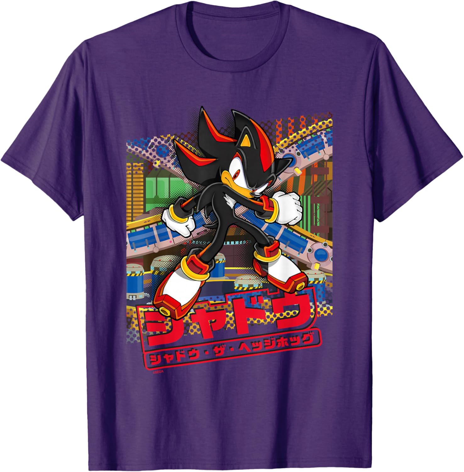 Sonic the Hedgehog Shadow T-Shirt Japanese Logo Fun Graphic Tee - 10