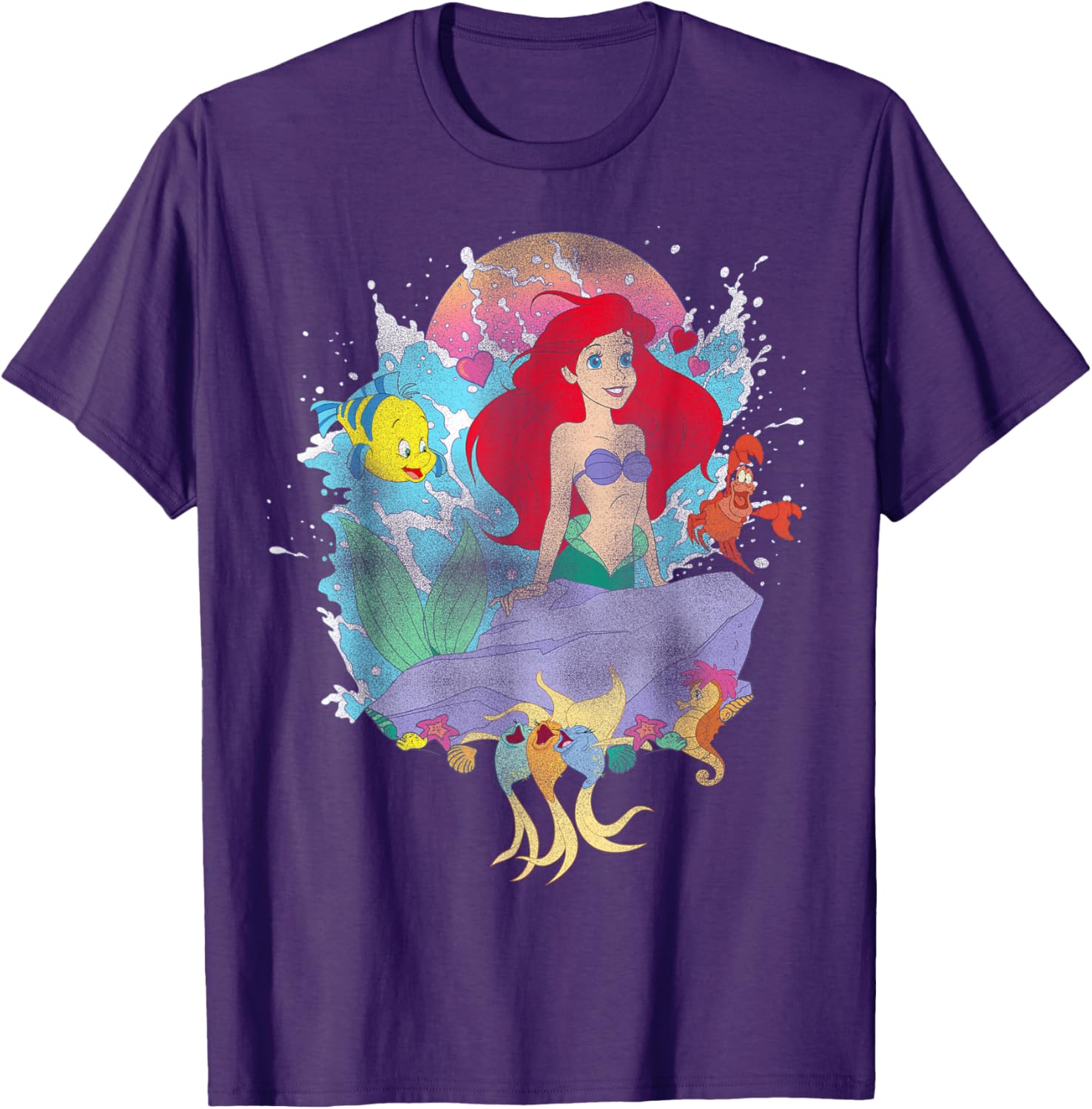 Ariel Splash T-Shirt for Kids - Fun Disney Little Mermaid Apparel - 6