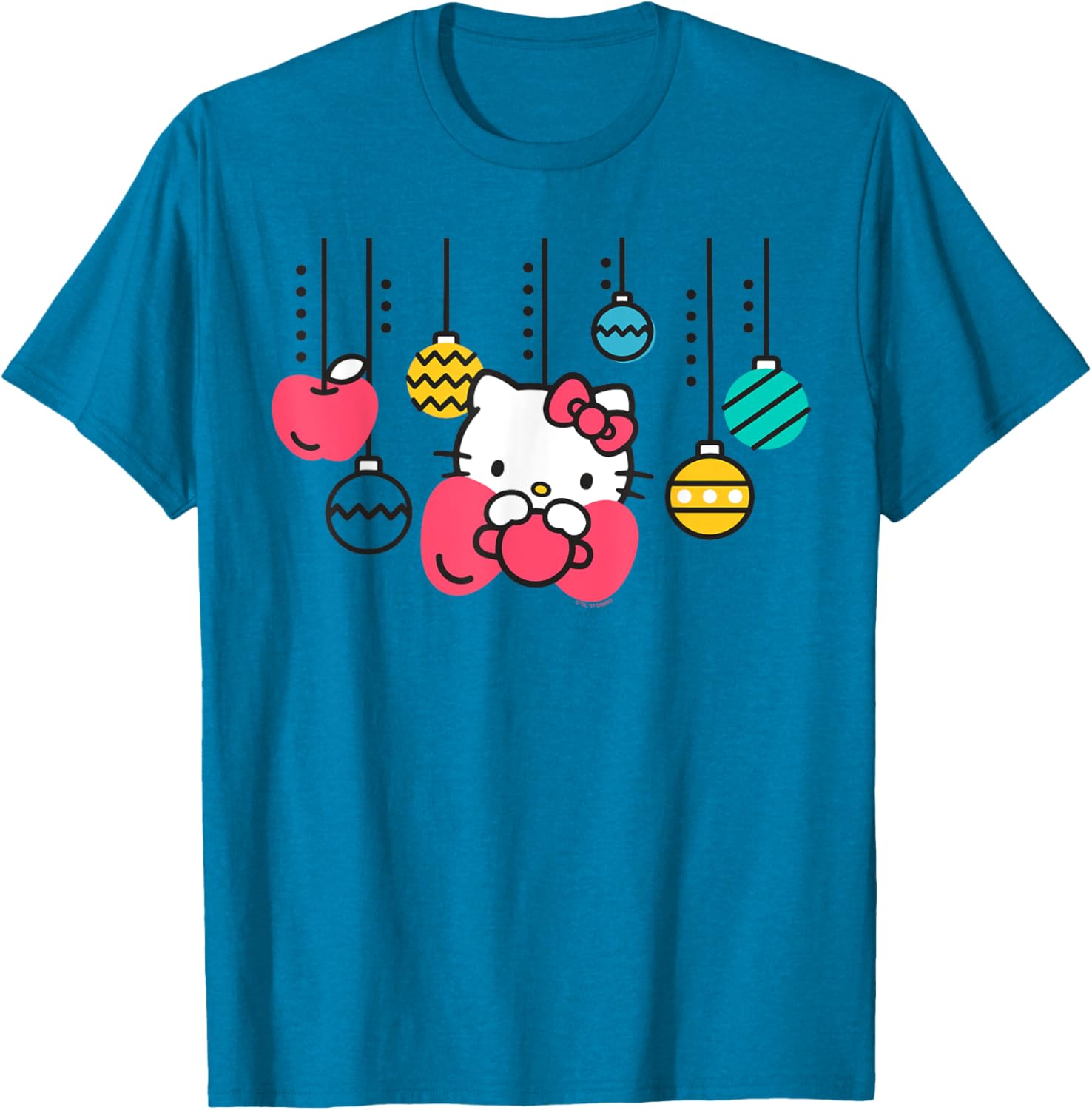 Adorable Hello Kitty Christmas Ornament T-Shirt for Holiday Cheer - 9