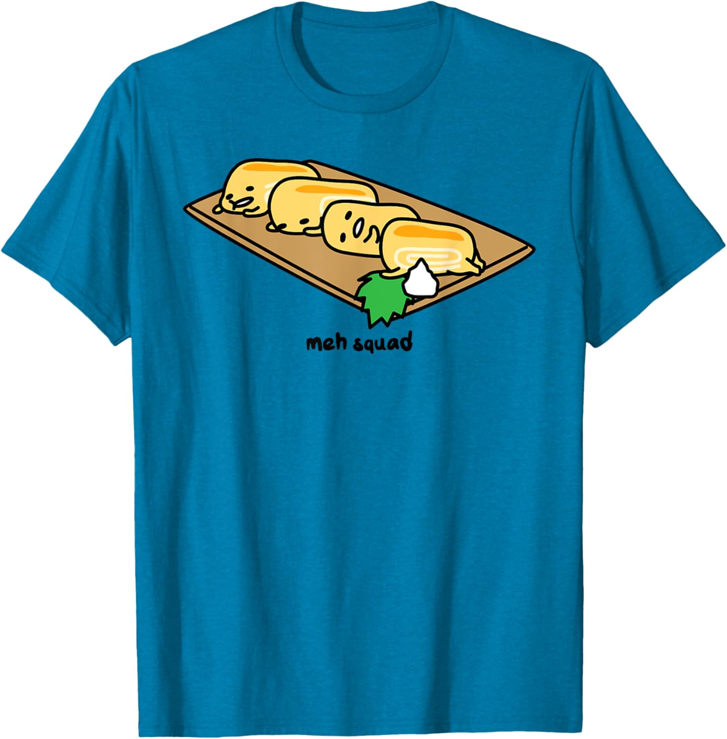 Gudetama Lazy Egg Sushi Tamagoyaki T-Shirt for Fun and Comfort - 19