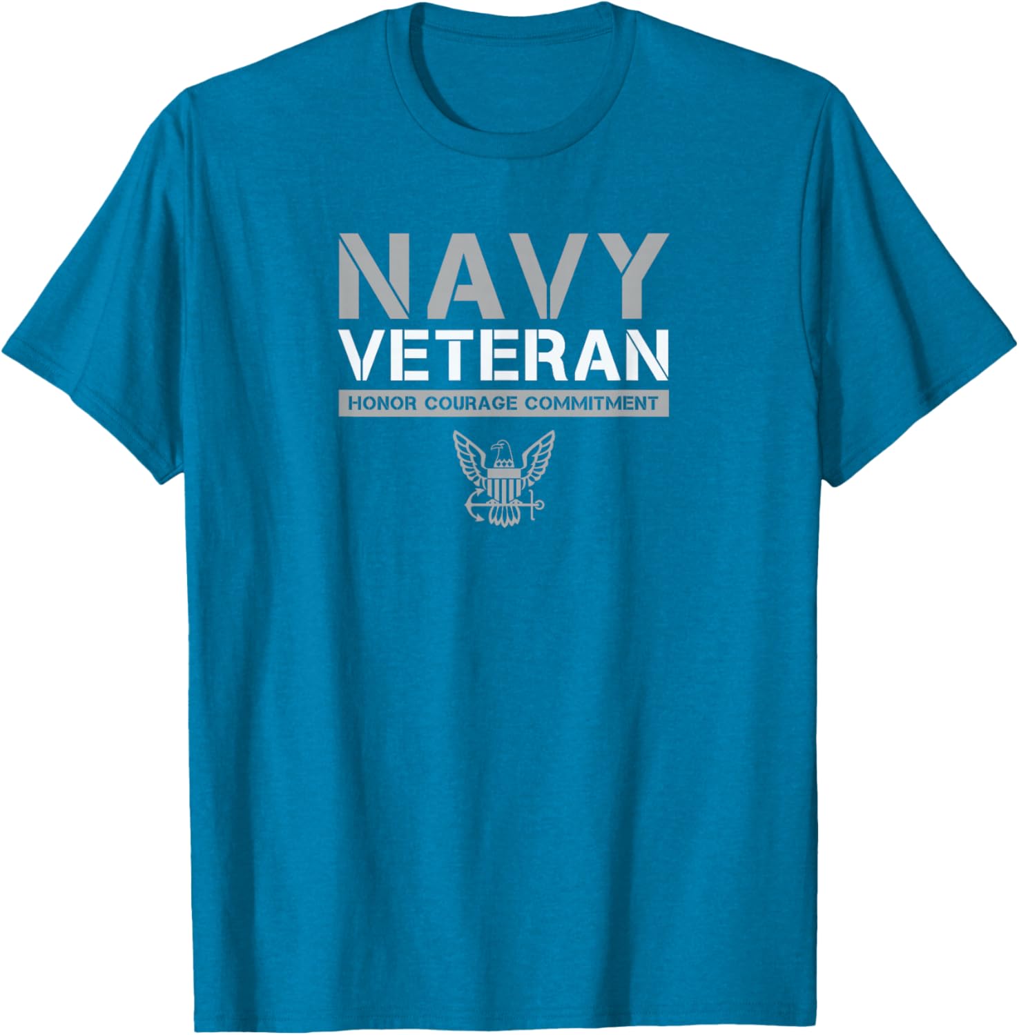 US Navy Veteran Honor Courage Commitment T-Shirt - Stylish Military Apparel - 6