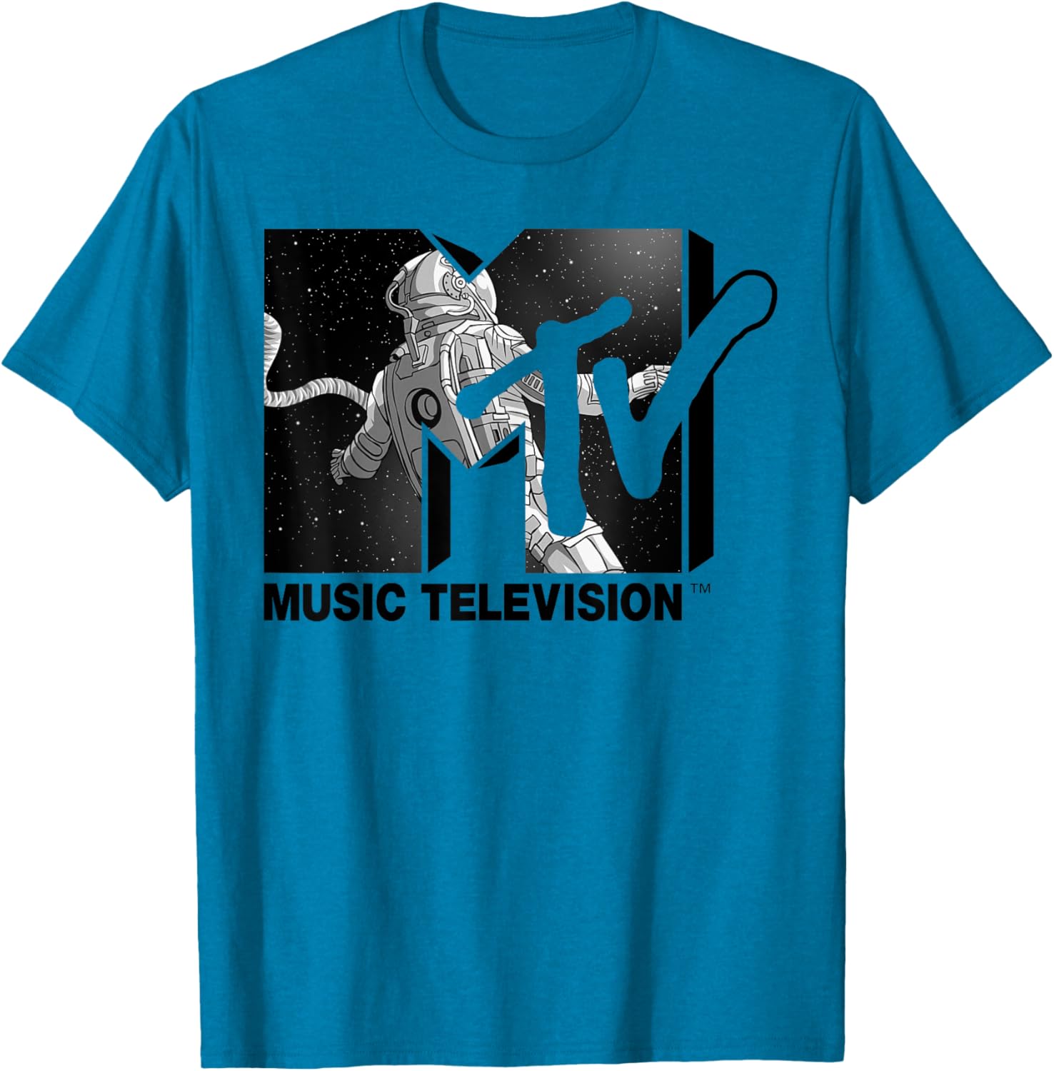 Mademark x MTV Astronaut Stratosphere Tee - Cool Graphic T-Shirt for Fans - 24