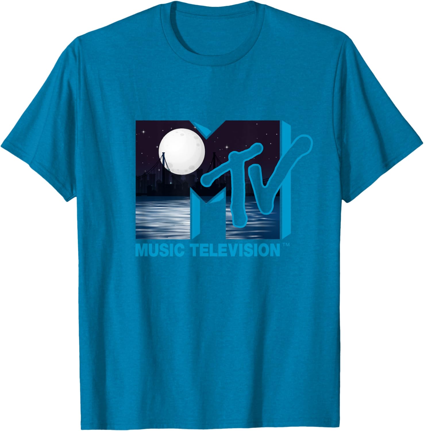 Mademark x MTV Full Moon City Logo T-Shirt - Stylish Graphic Tee - 5