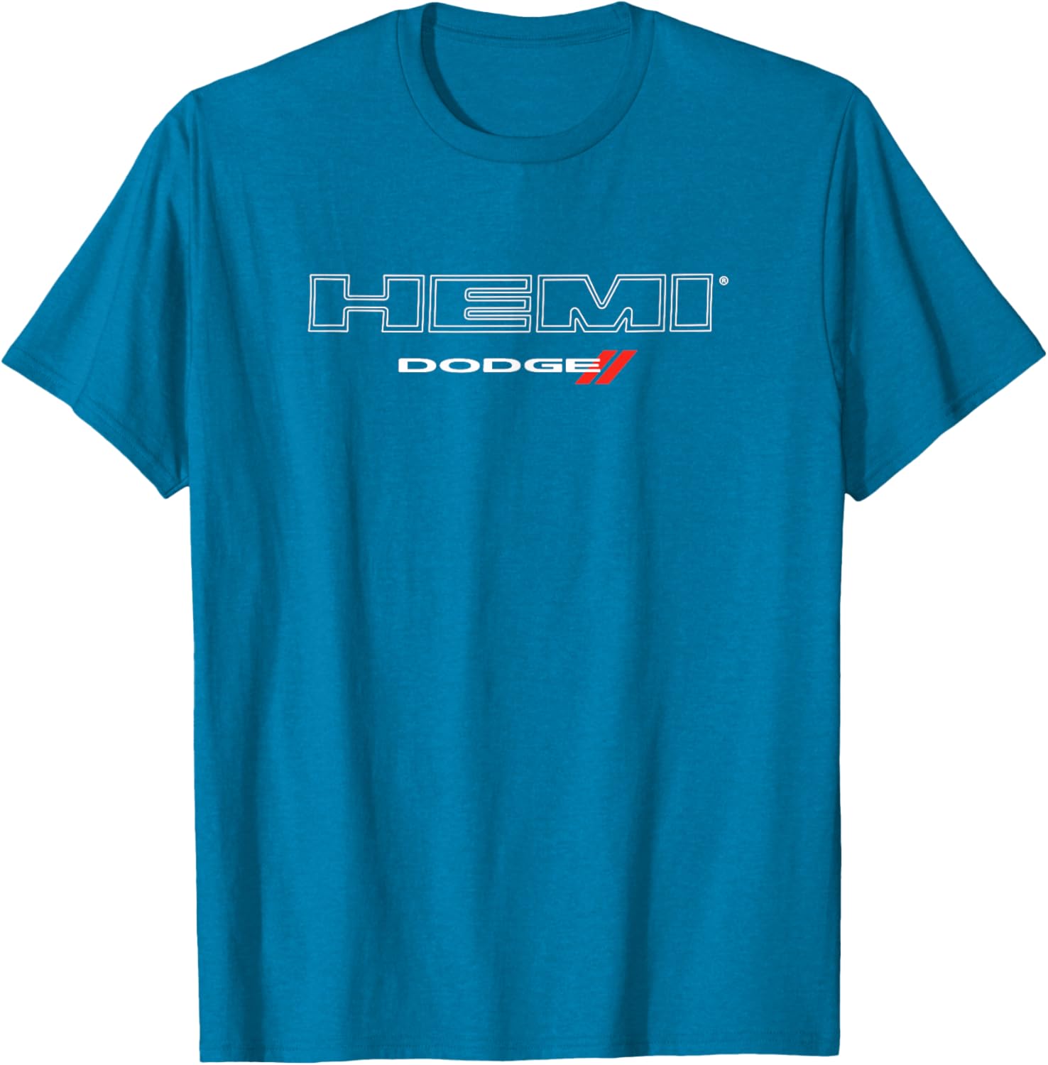 Dodge HEMI Light Wordmark T-Shirt - Black Unisex Cotton Blend, Small - 8