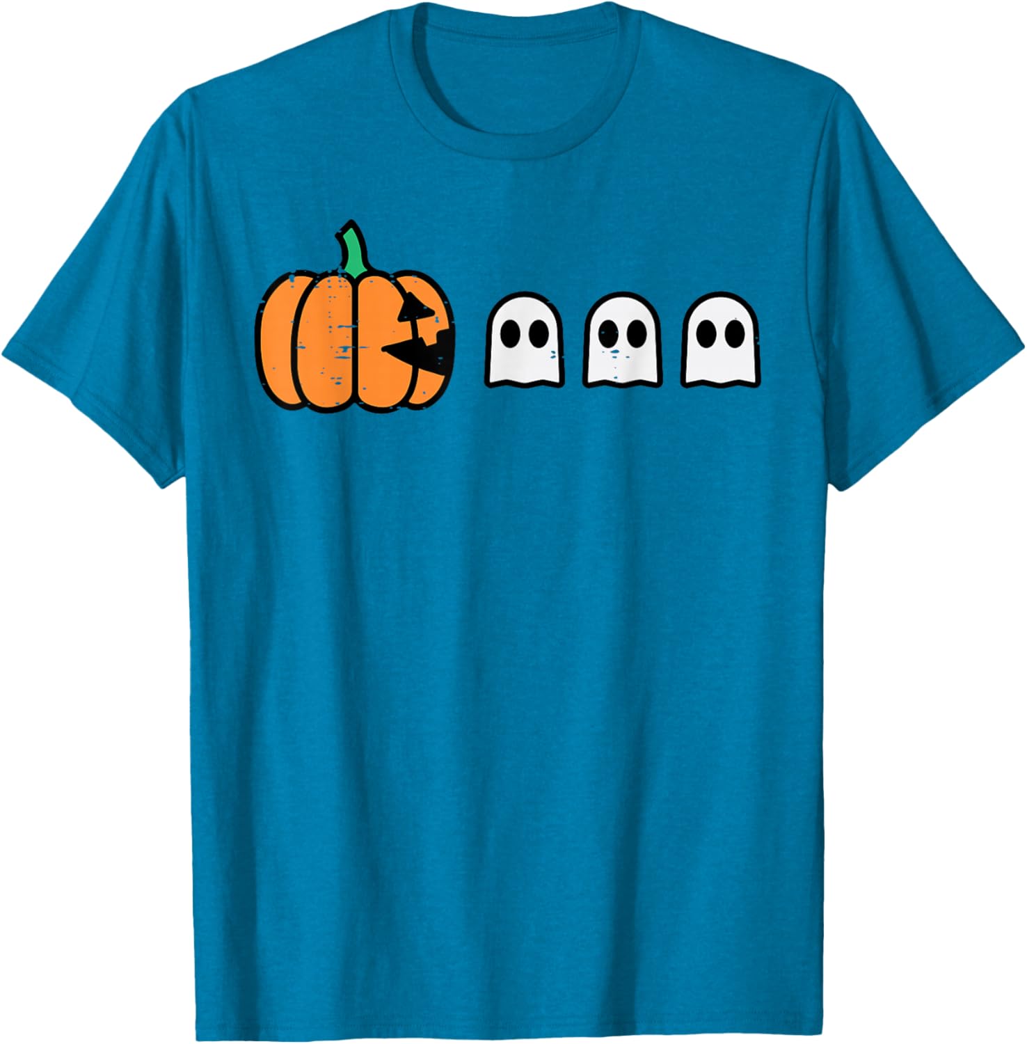 Halloween Gamer Pumpkin Ghost T-Shirt for Men Boys and Kids - 2