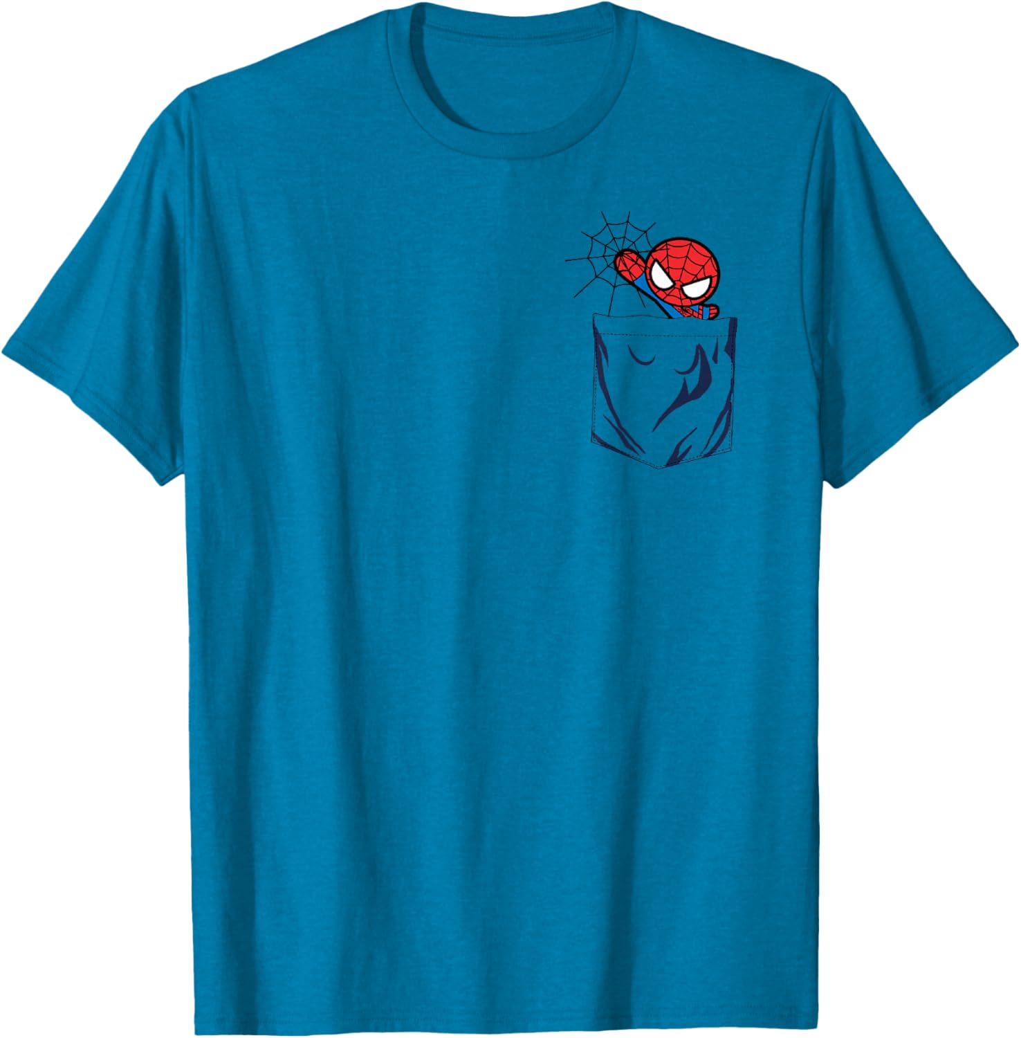 Marvel Spider-Man Left Chest Pocket T-Shirt for Superhero Fans - 2