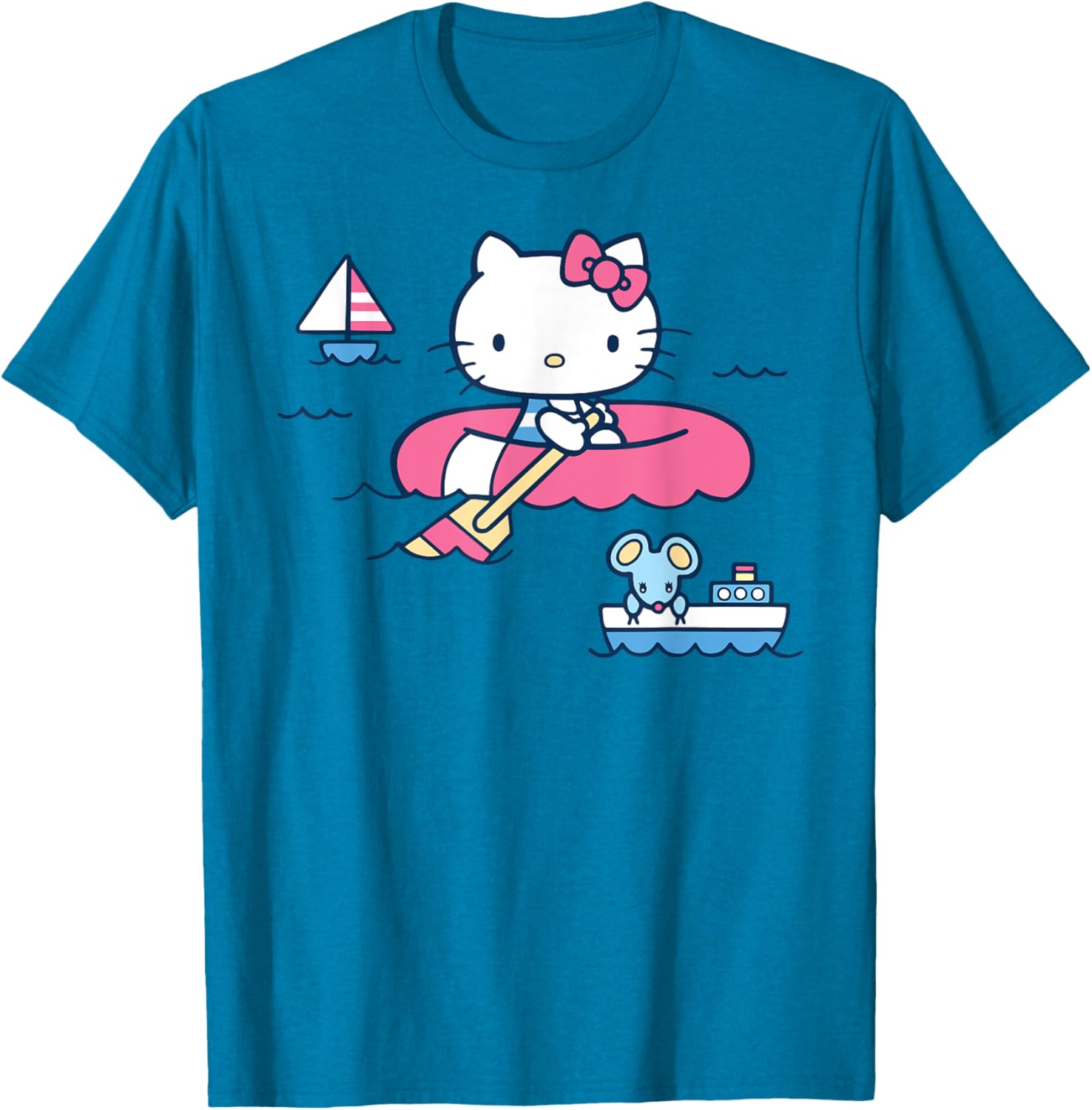 Hello Kitty Summer Boat T-Shirt for All Ages - Fun & Stylish Apparel - 3