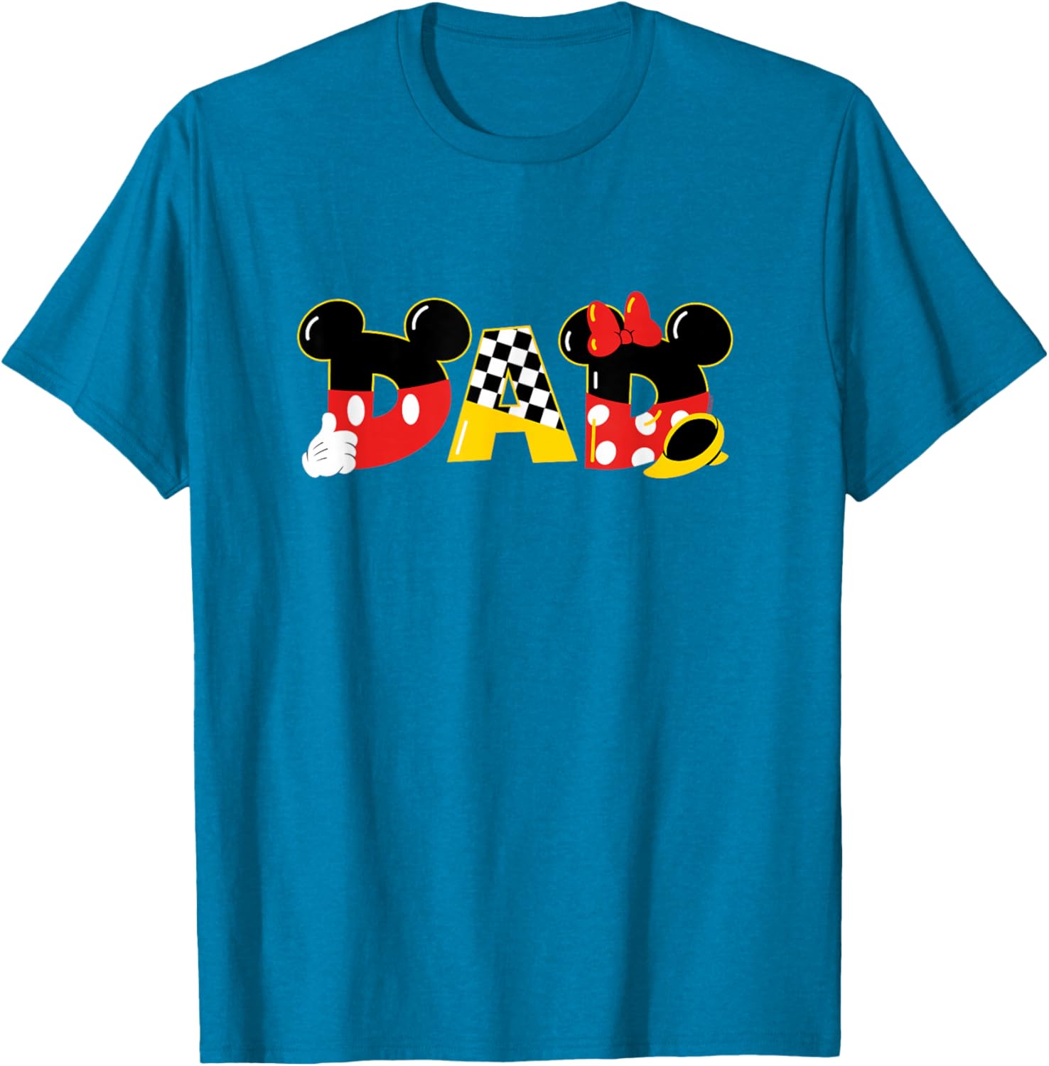 Disney Mickey and Minnie Mouse Dad T-Shirt for Father's Day Birthday Gift - 18