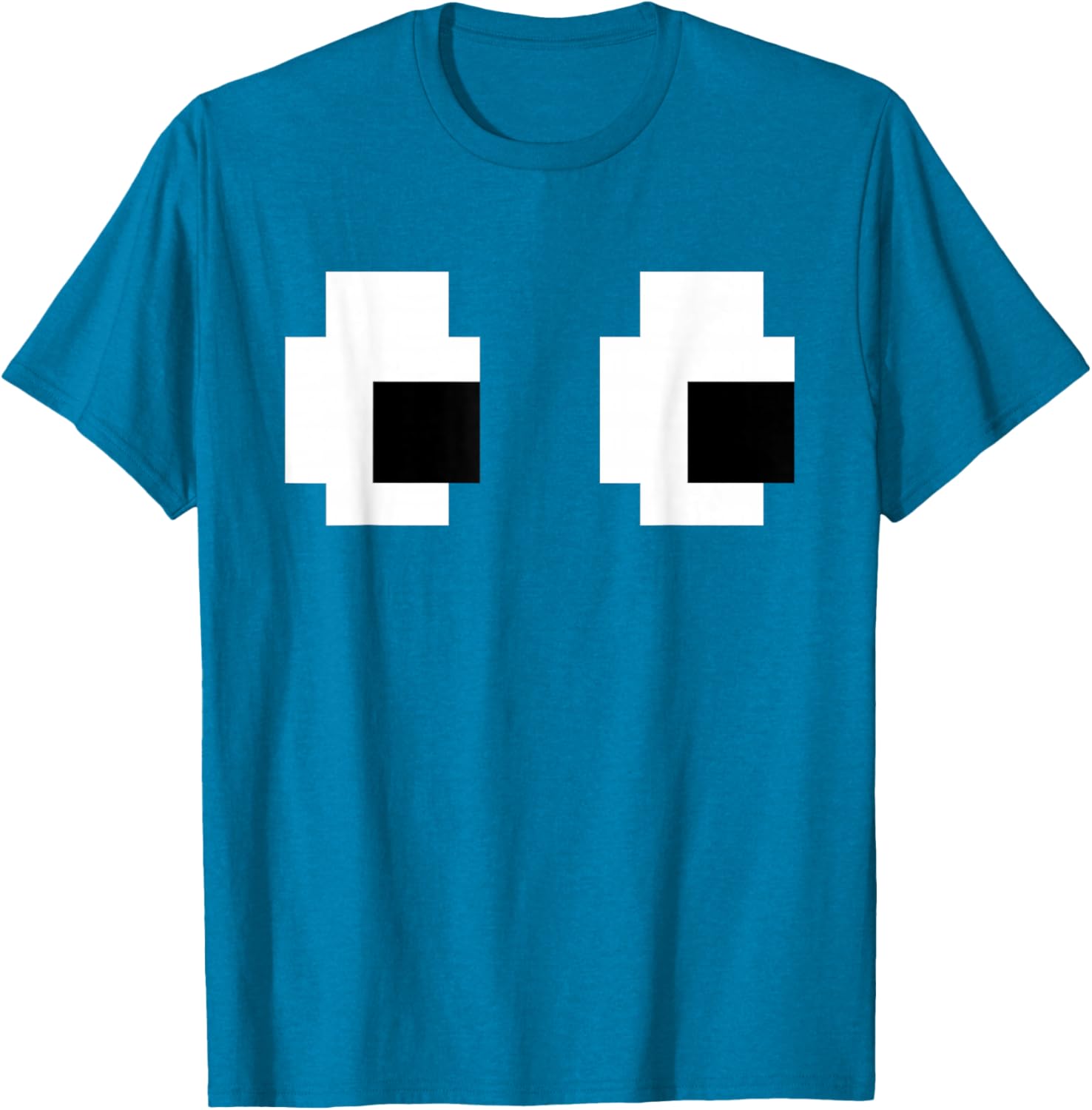 Retro Arcade Ghost Eyes Halloween T-Shirt for Fun Group Costumes - 6