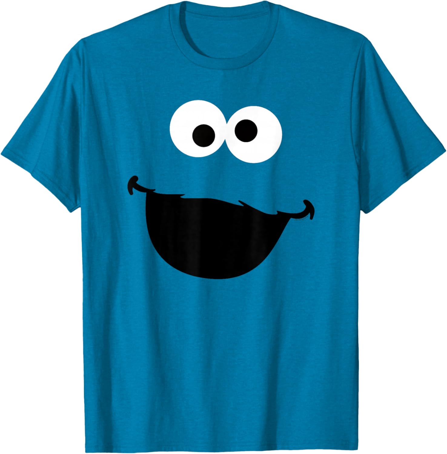 Adorable Sesame Street Cookie Monster Face T-Shirt for Kids and Adults - 1