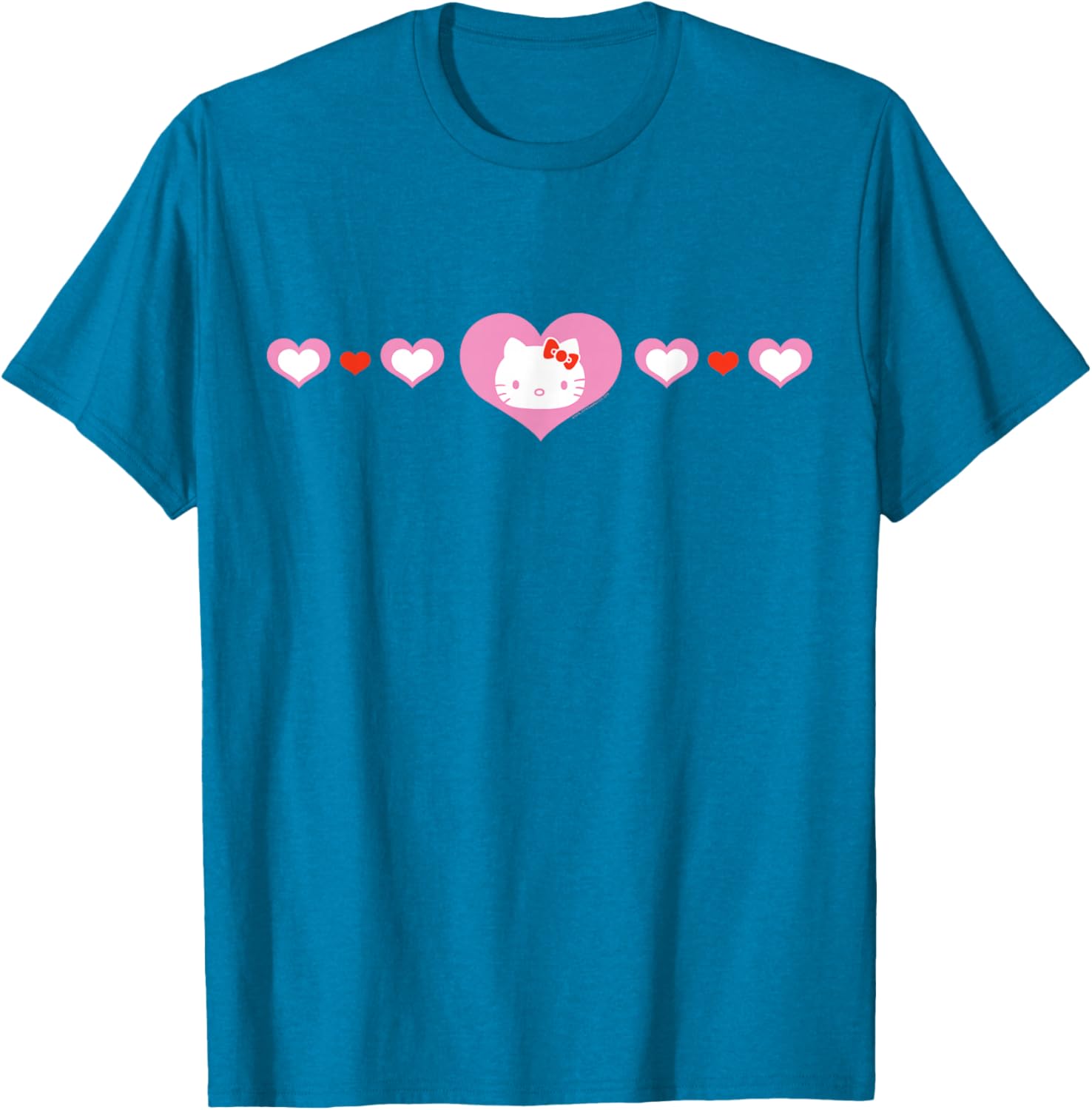 Cute Hello Kitty Hearts T-Shirt for Kids and Adults - Fashionable Apparel - 3