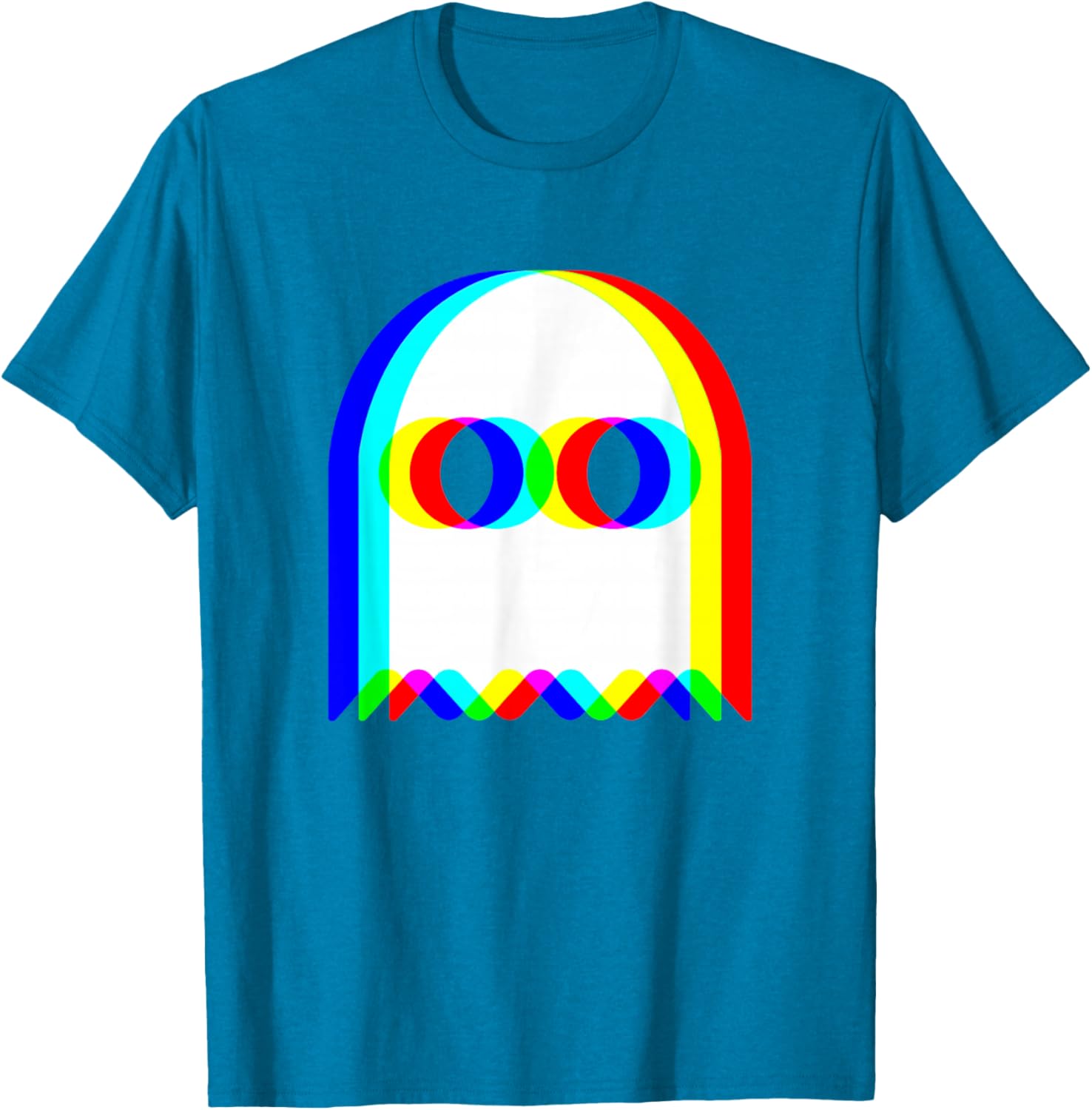 Funny Trippy Ghost Halloween T-Shirt for EDM Rave Party Fun - 8
