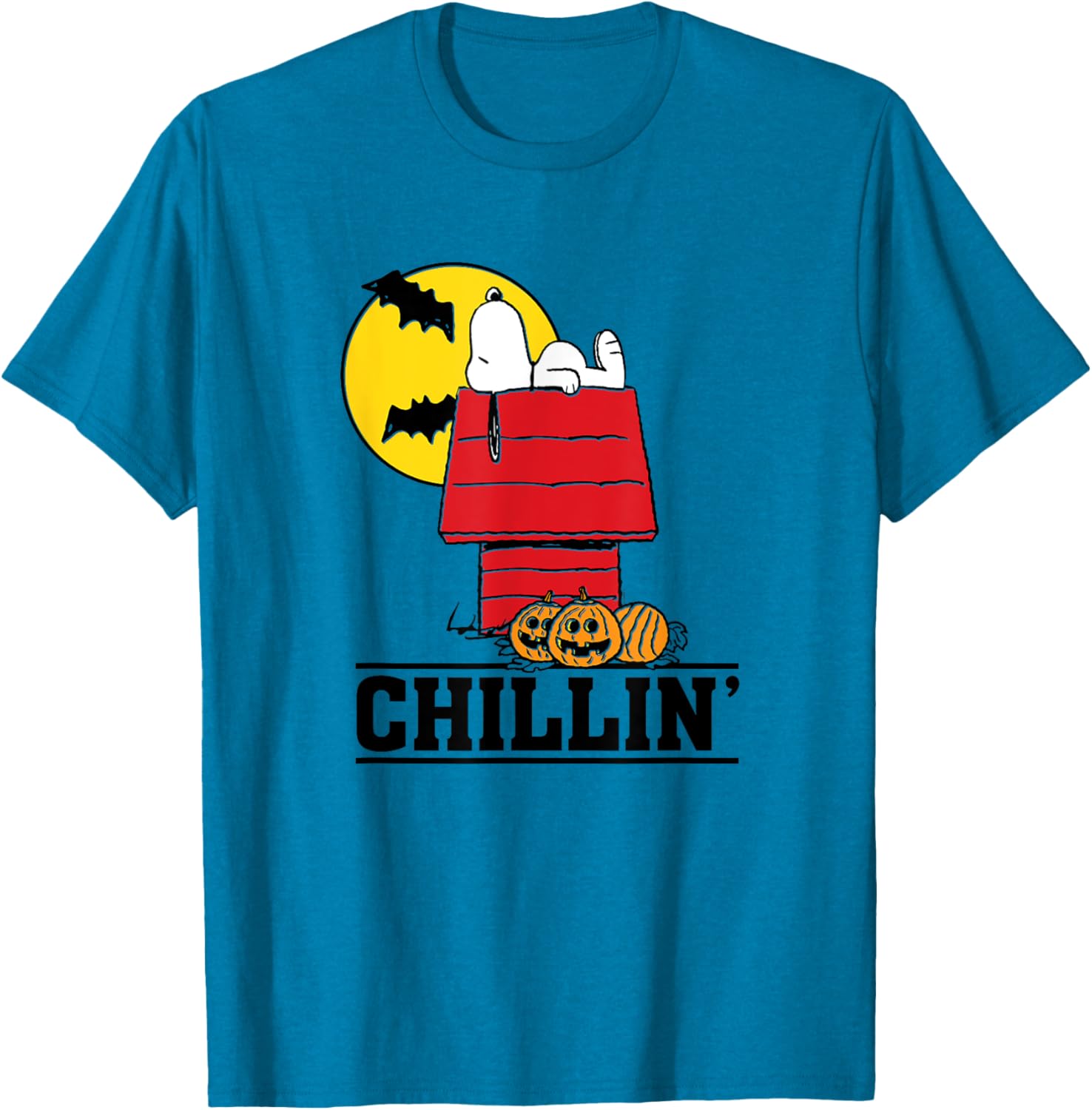 Peanuts Snoopy Chillin Halloween T-Shirt for Fun Festive Style - 9