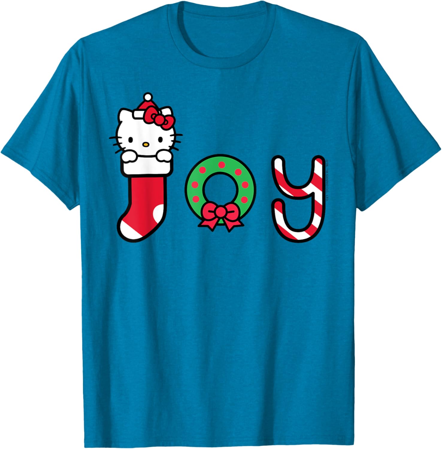 Hello Kitty Christmas Joy Tee Shirt for Kids and Adults - Festive Holiday Wearing - 7