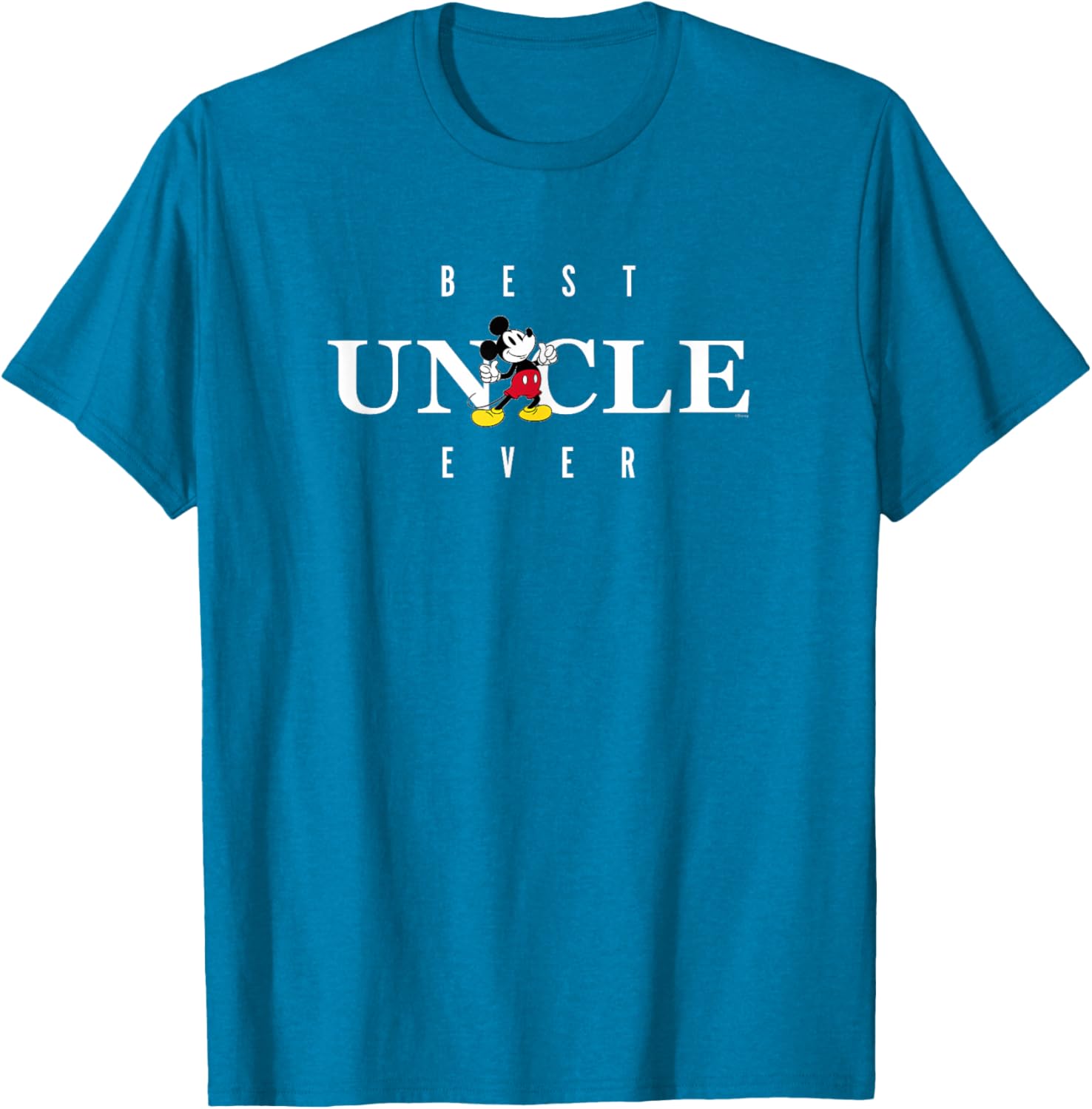 Disney Mickey Mouse Best Uncle Ever T-Shirt for Father's Day Gifts - 12