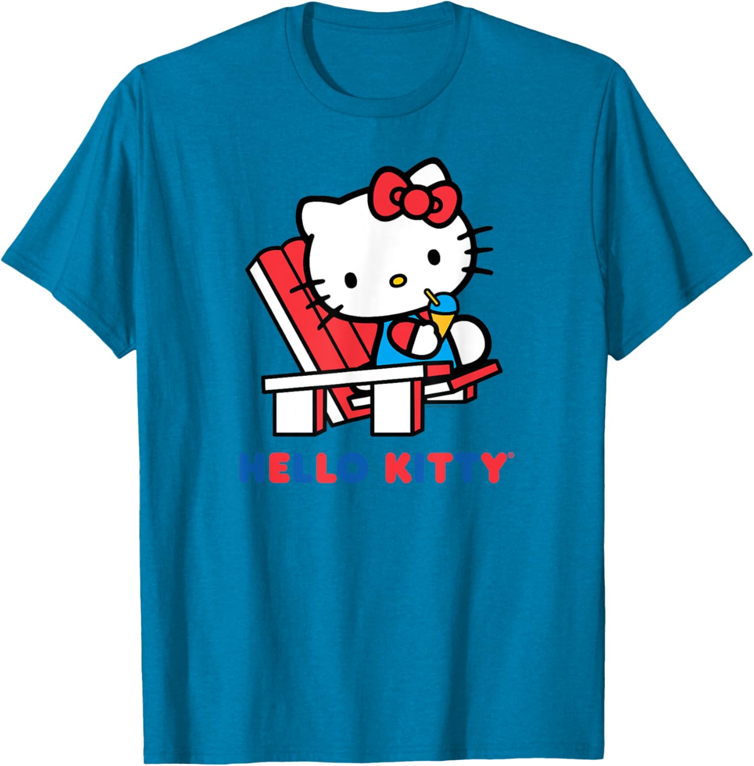 Hello Kitty Snow Cone Summer T-Shirt for Men, Women, Girls, and Kids - 1